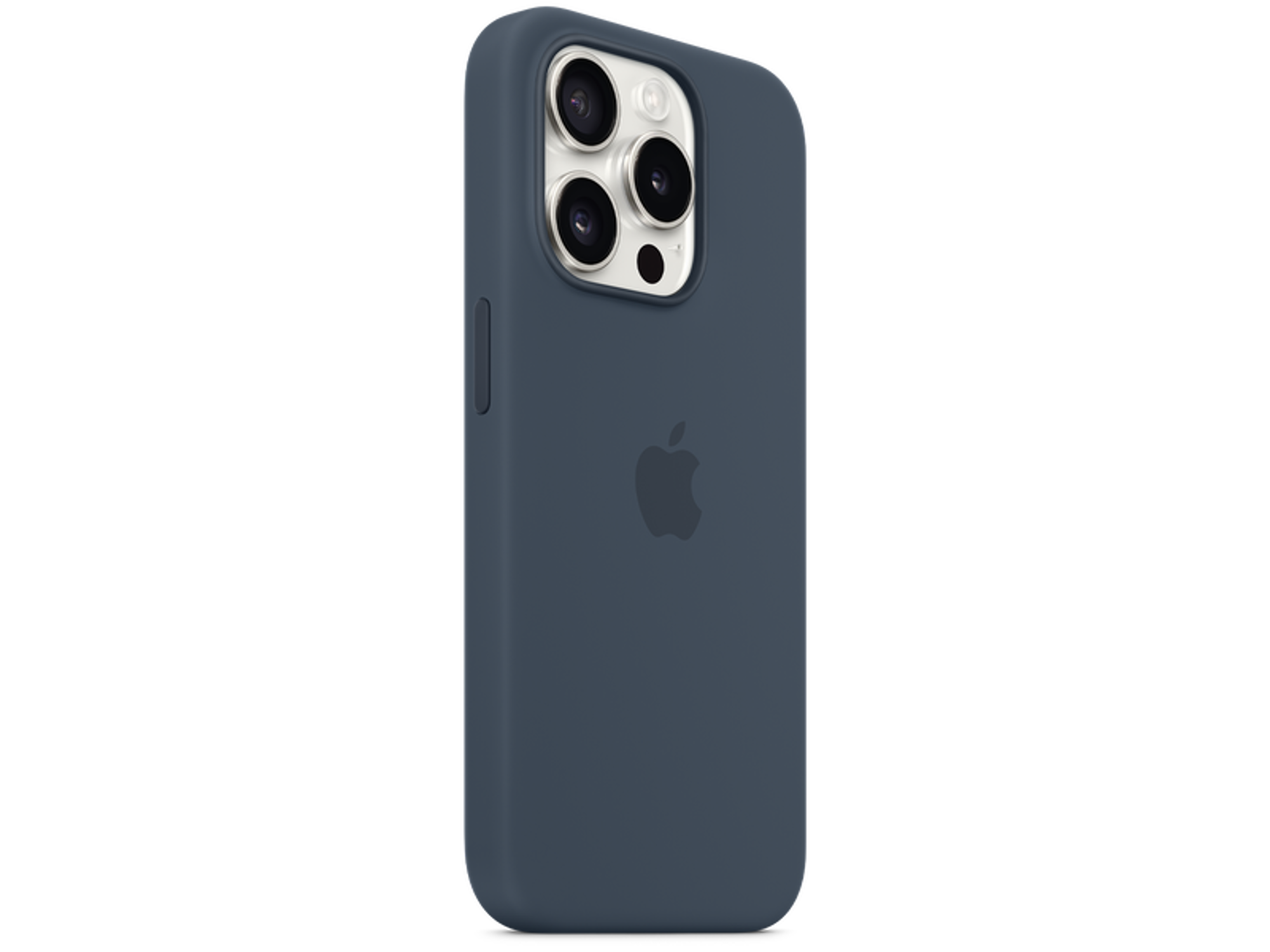 iPhone 15 Pro Silicone Case with MagSafe Storm Blue - Best Prices