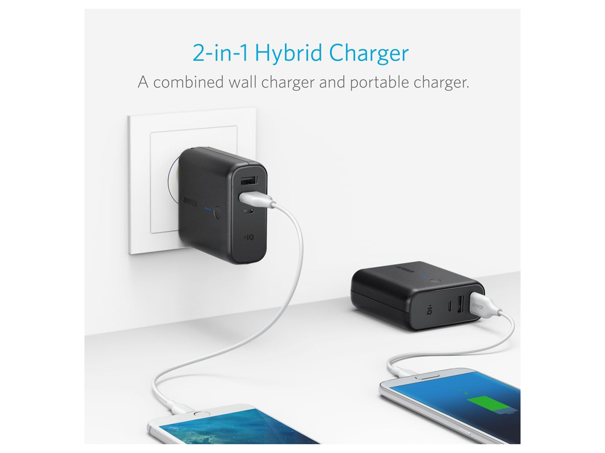 Anker PowerCore Fusion Portable Charger 5000mAh 2-in-1 with Dual USB - Best Prices Anker PowerCore Fusion Portable Charger 5000mAh 2-in-1 with Dual USB - Best Prices