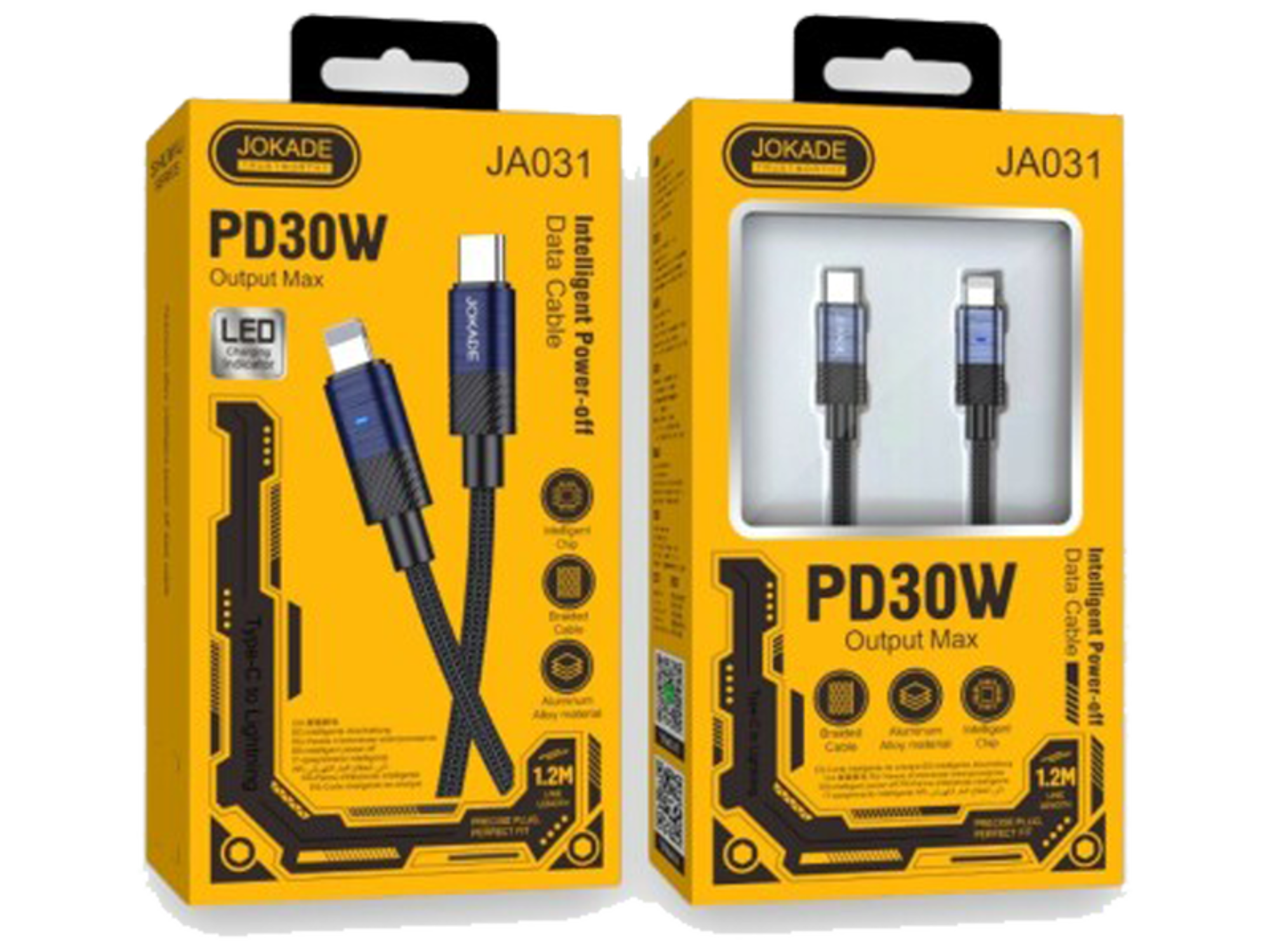 JOKADE JA031 PD 30W Smart Power-Off Fast Charging Data Cable 1.2m - Best Prices
