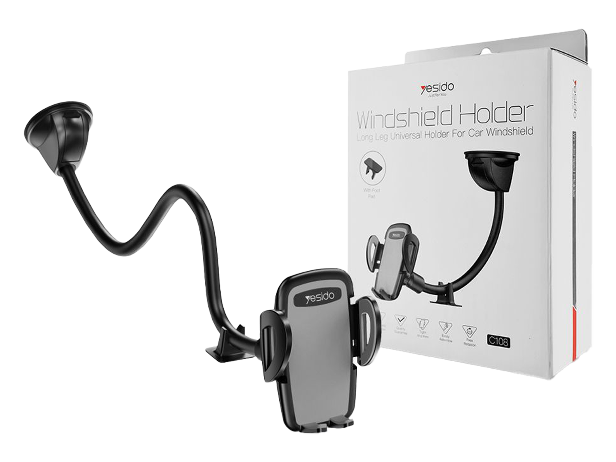 Yesido C108 Windshield Phone Holder - Best Prices