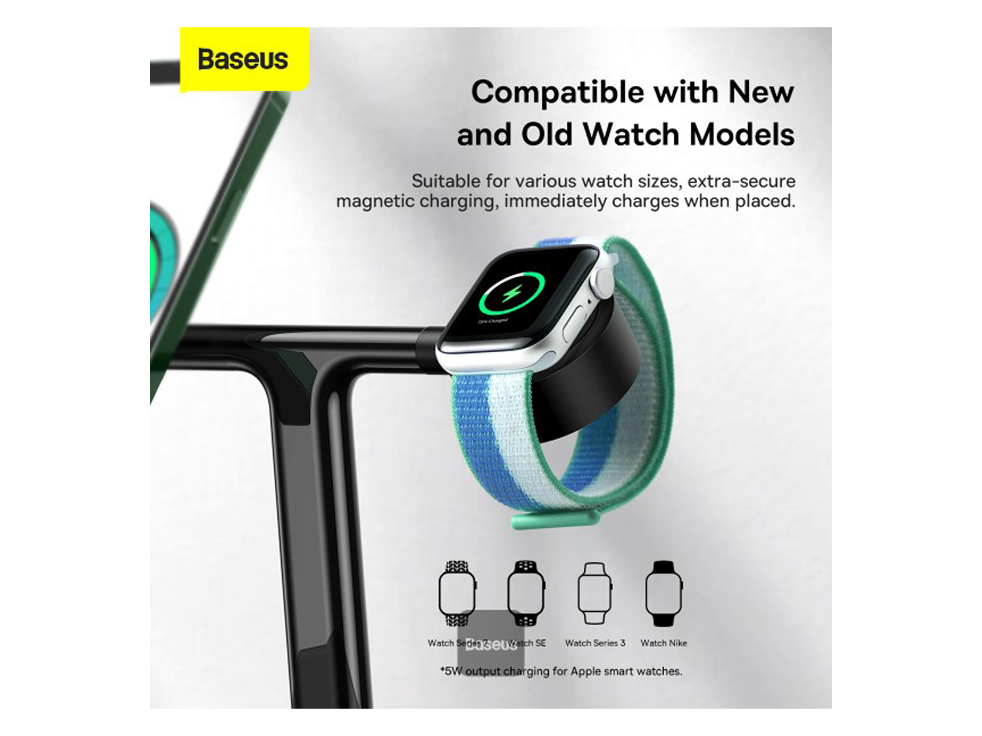 Baseus Swan 3 in 1 Wireless Magnetic Charging 20W - Best Prices