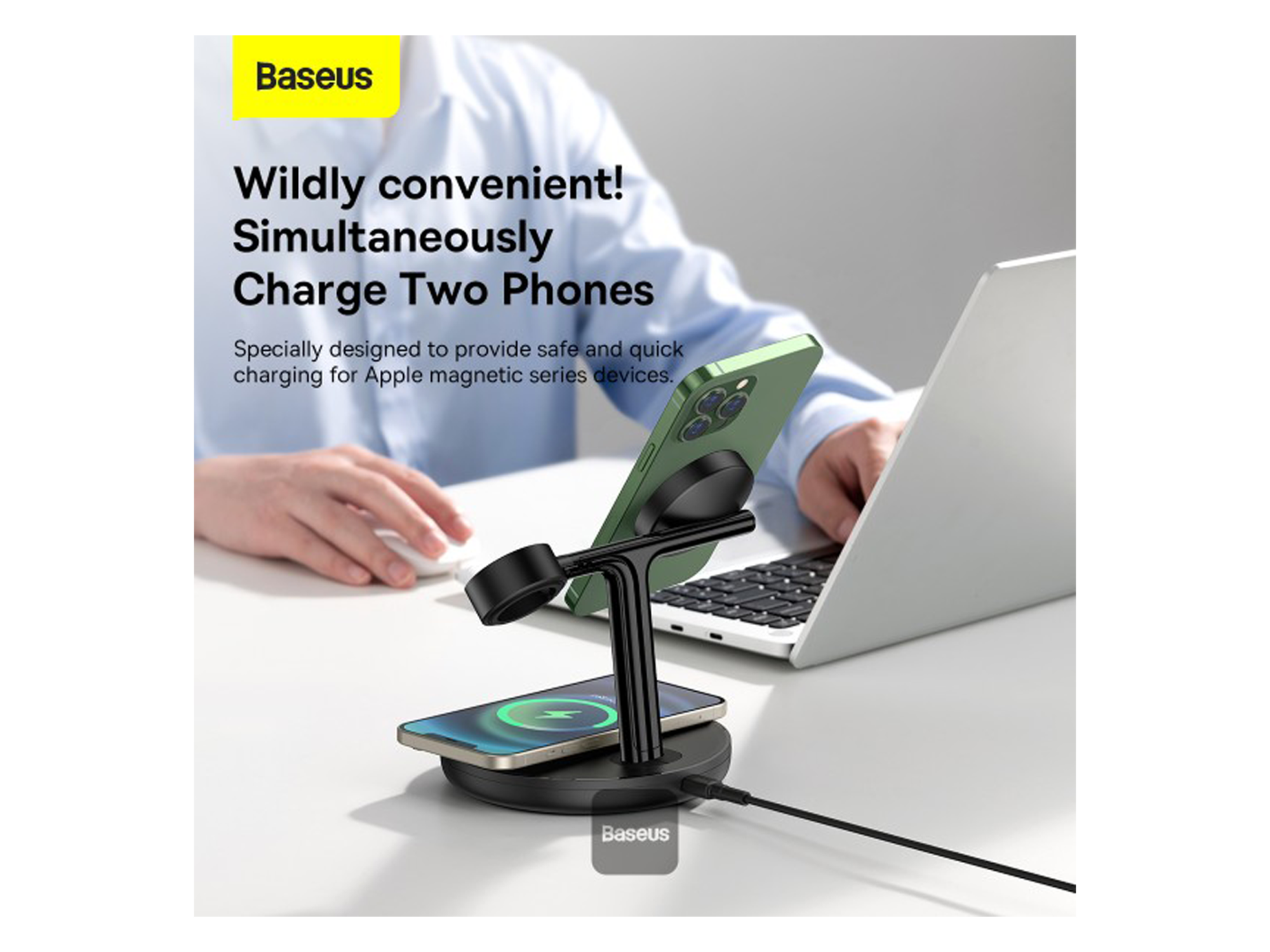 Baseus Swan 3 in 1 Wireless Magnetic Charging 20W - Best Prices