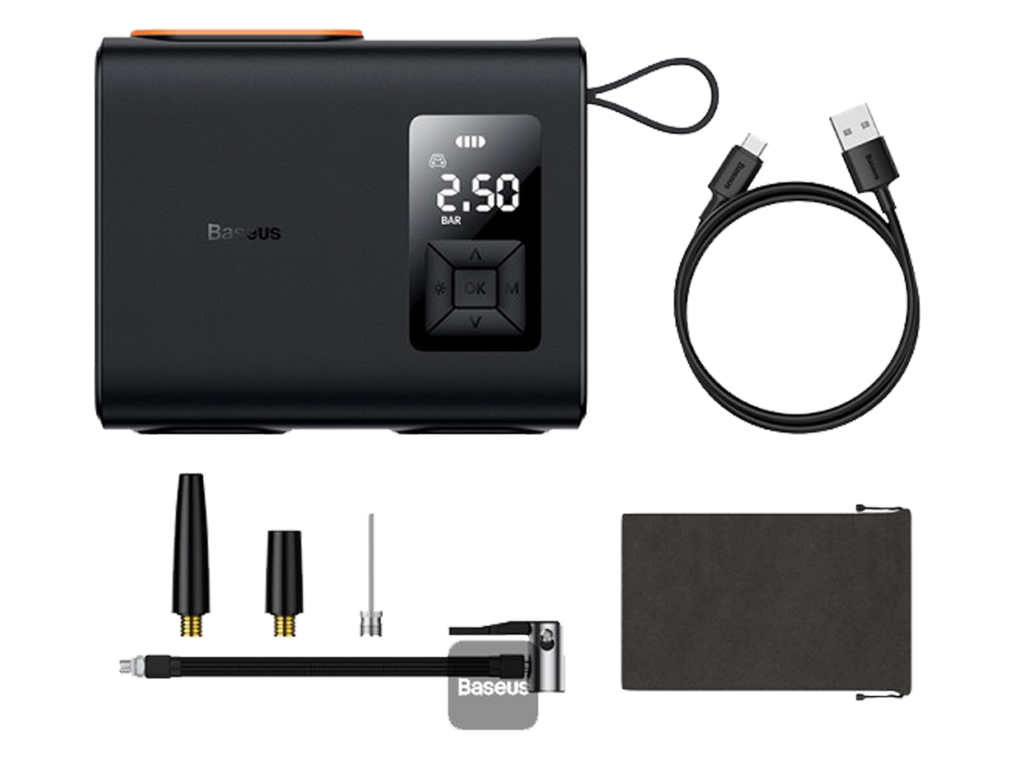 Baseus Mega Energy Pump Dual Cylinder Wireless Inflator-Baseus Mega Energy Pump Dual Cylinder Wireless Inflator-null