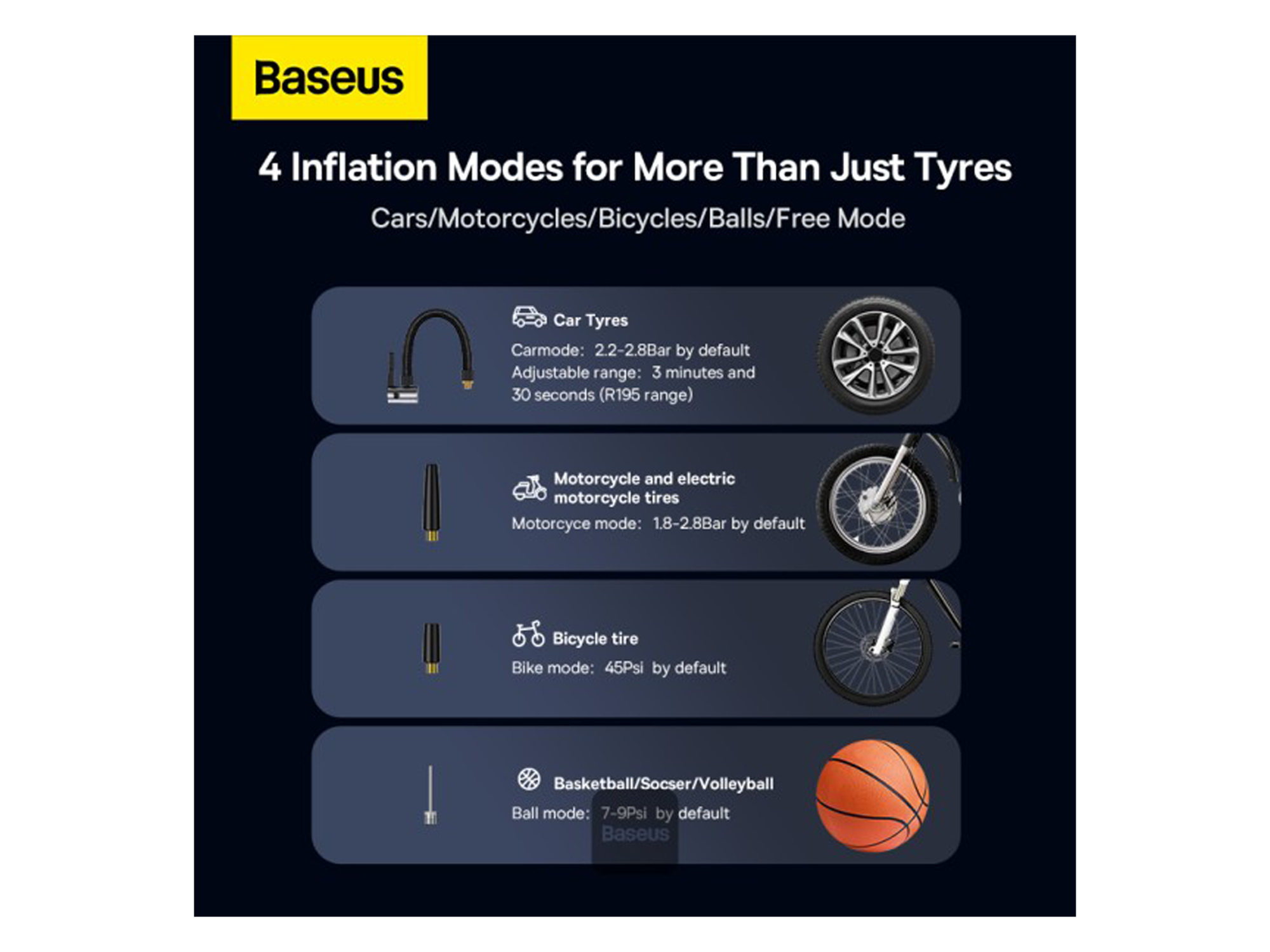 Baseus Mega Energy Pump Dual Cylinder Wireless Inflator-Baseus Mega Energy Pump Dual Cylinder Wireless Inflator-null