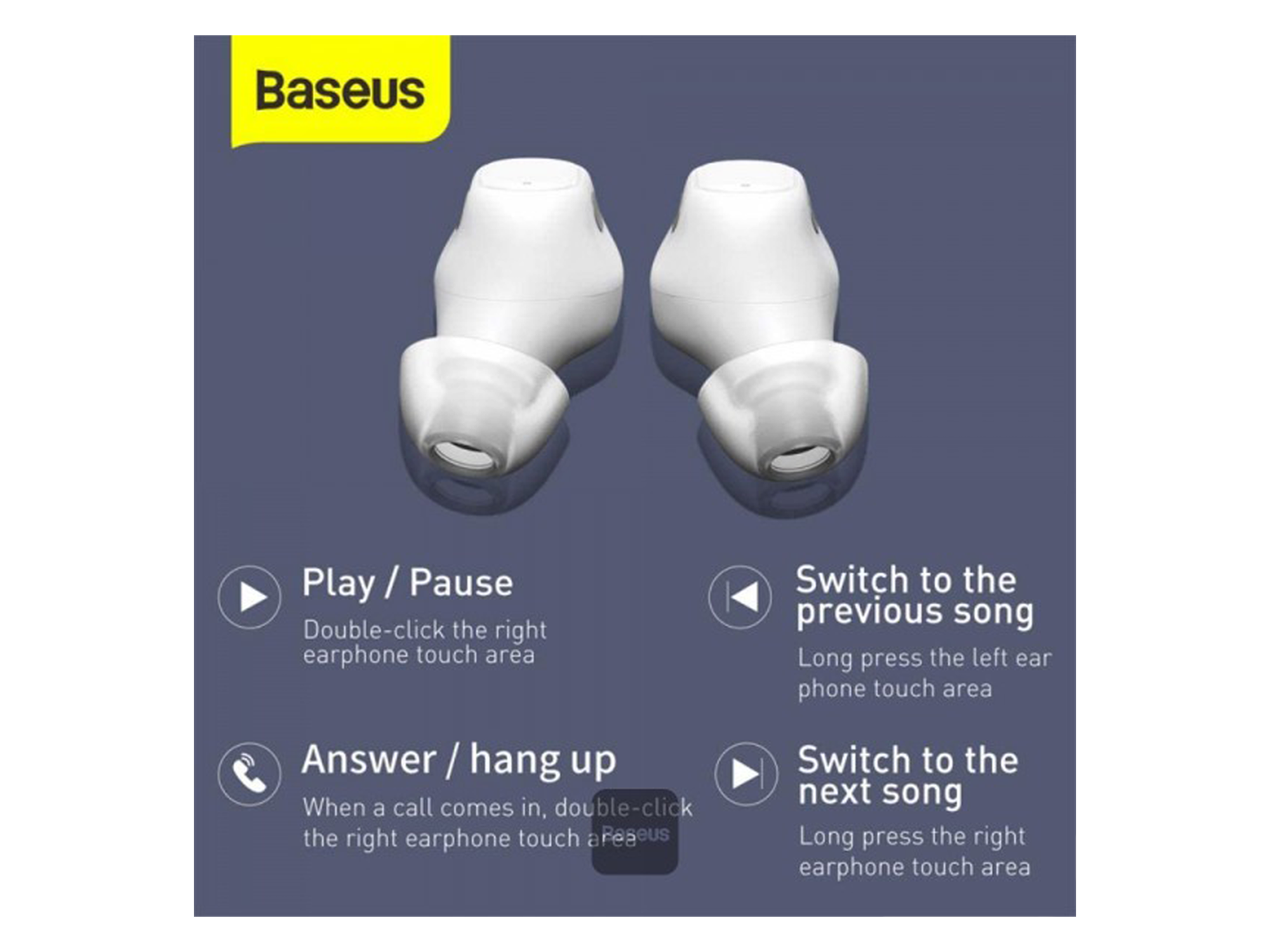Baseus WM01 Ture Wireless 5.0 Earphones - Best Prices