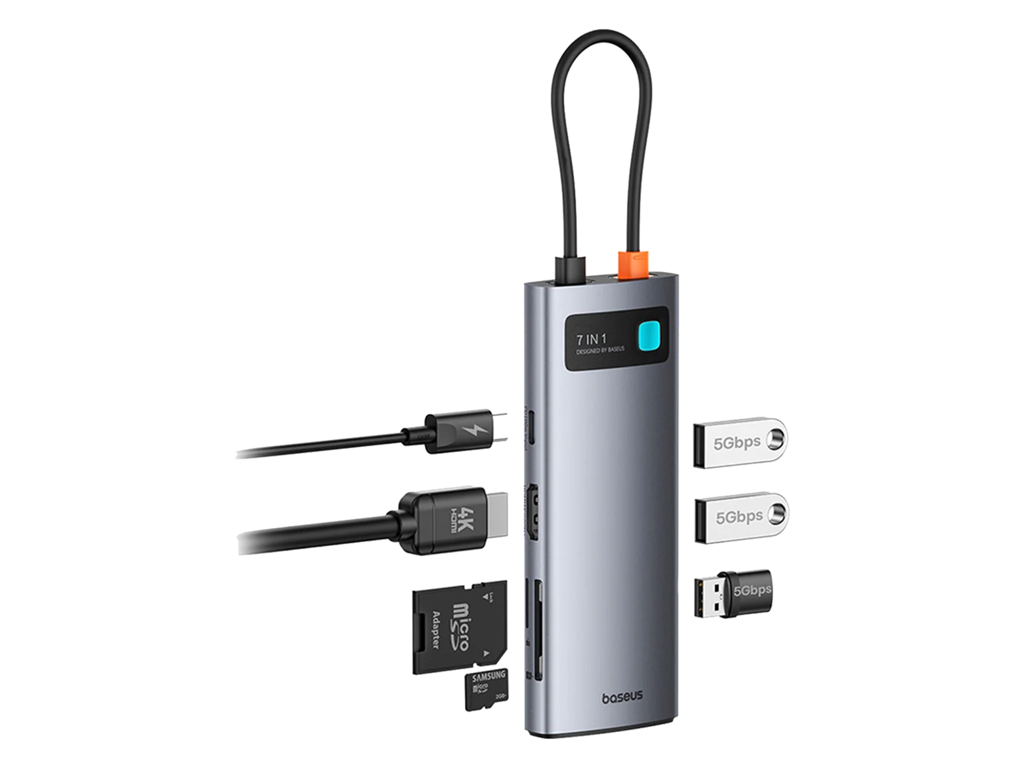 Baseus Joystar 7 in 1 USB-C Hub-Baseus Joystar 7 in 1 USB-C Hub-null