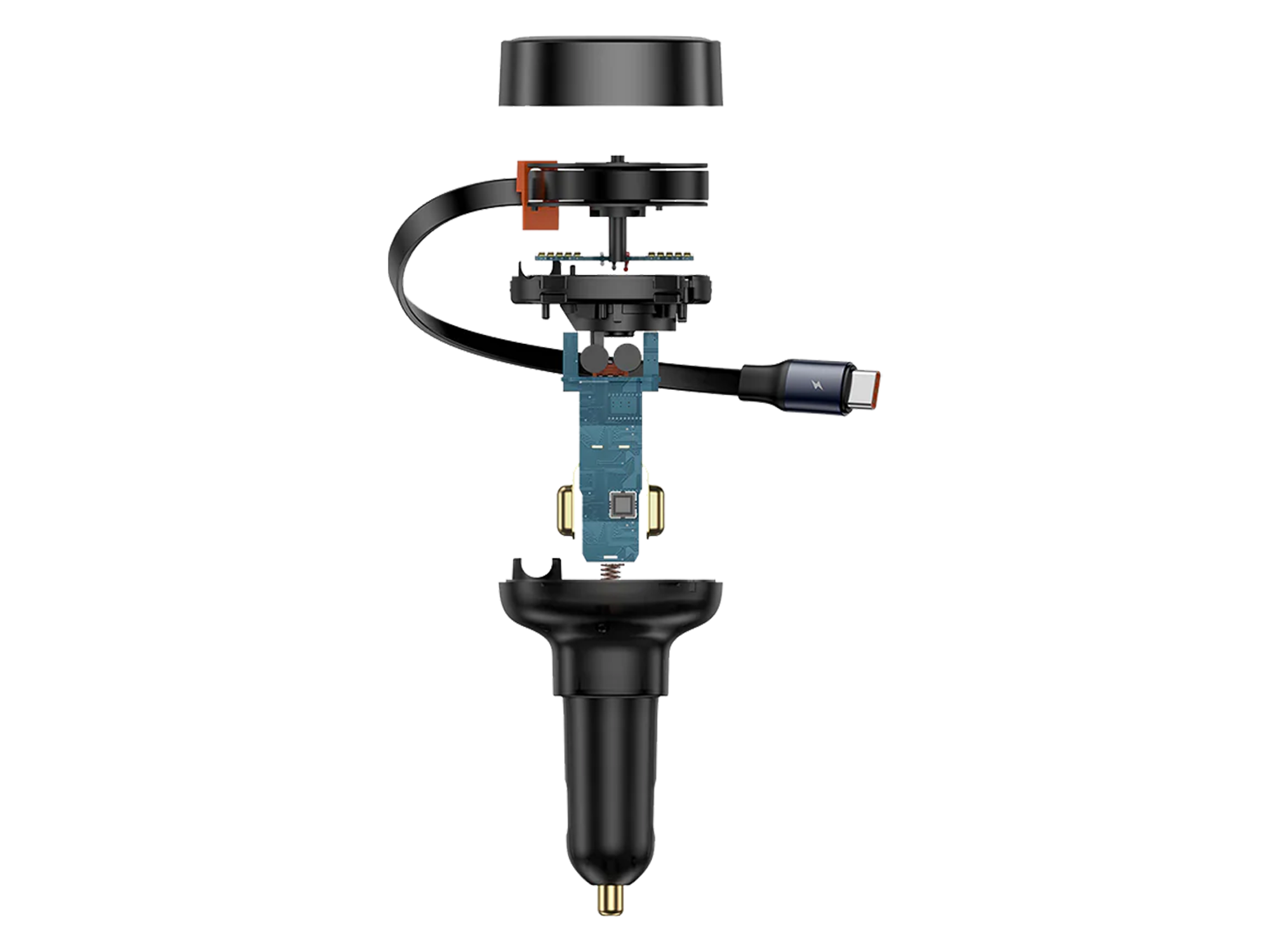 Baseus Enjoyment Pro Retractable USB-C Car Charger 60W-Baseus Enjoyment Pro Retractable USB-C Car Charger 60W-null