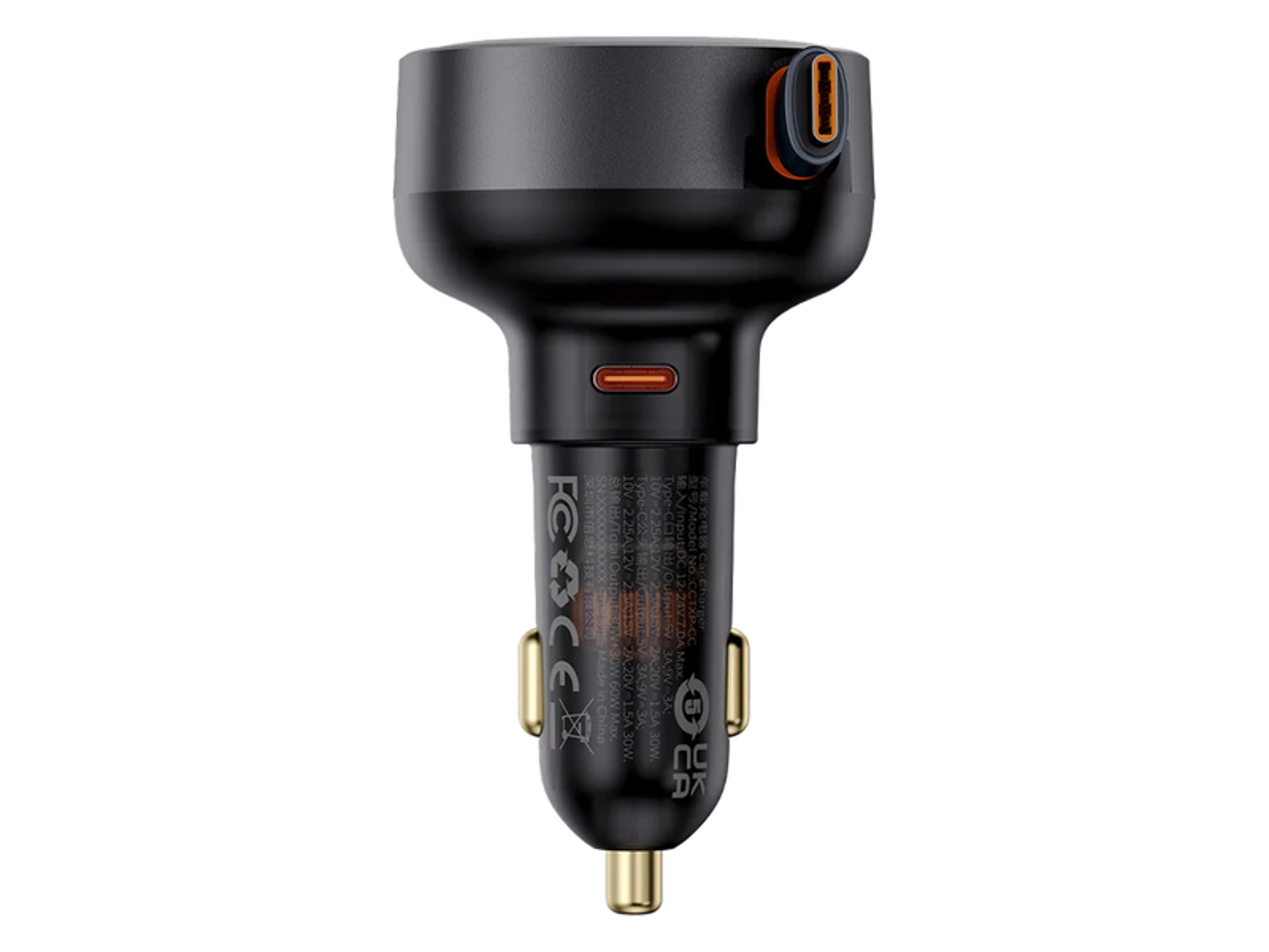 Baseus Enjoyment Pro Retractable USB-C Car Charger 60W-Baseus Enjoyment Pro Retractable USB-C Car Charger 60W-null