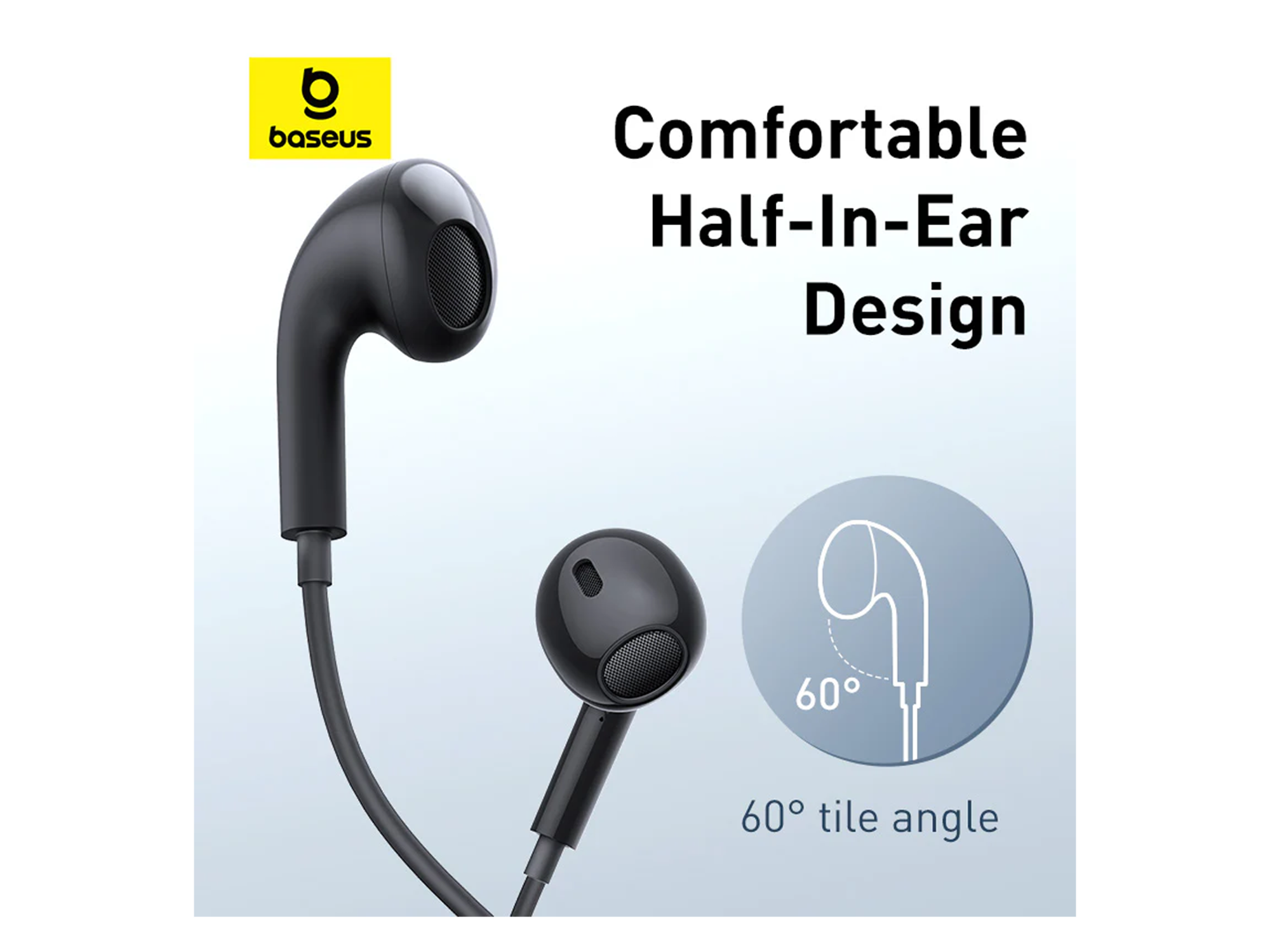 Baseus Encok CZ17 Semi-In-Ear Wired Earphones - Best Prices
