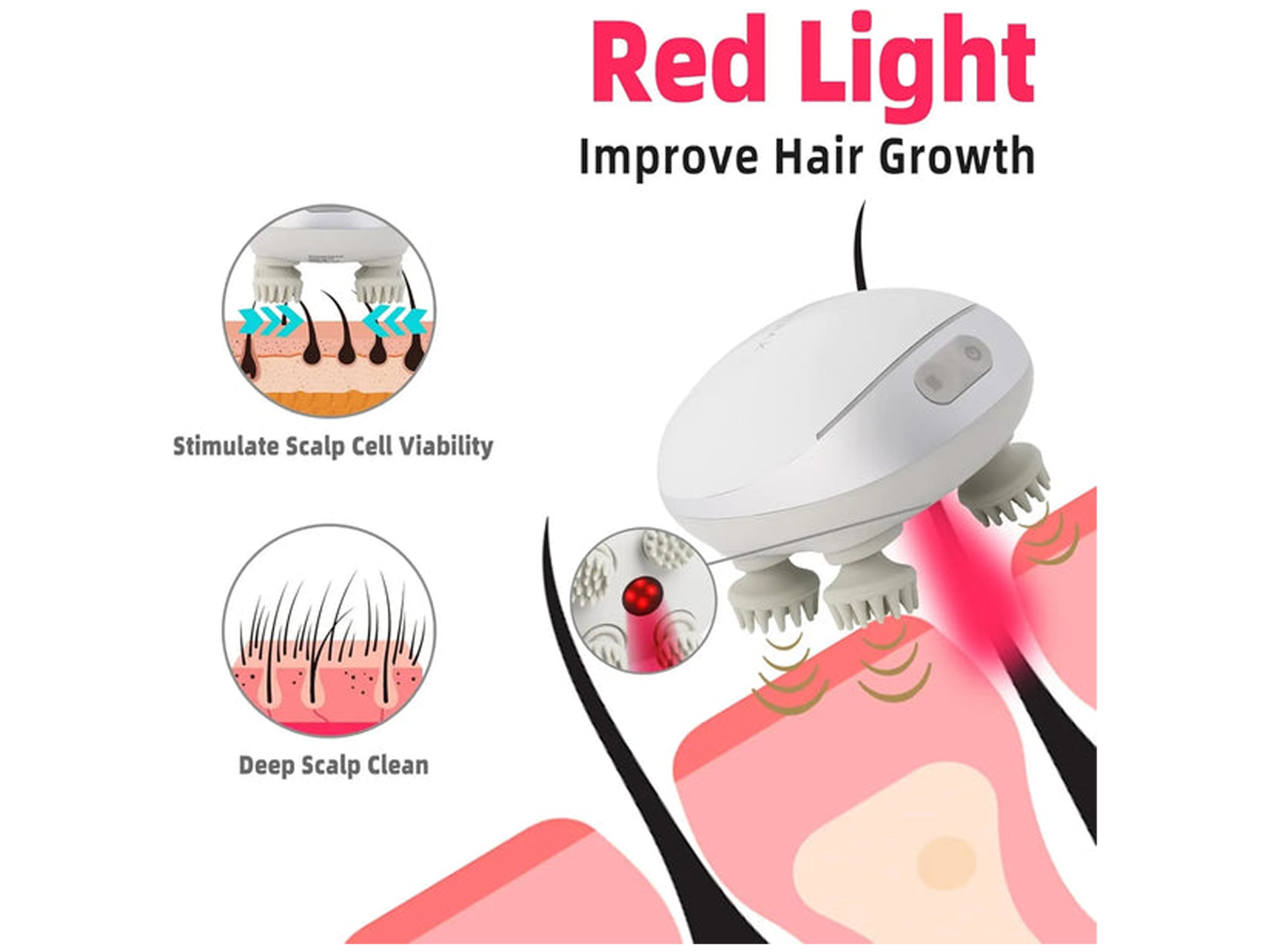 Red Light Scalp Massager - Best Prices
