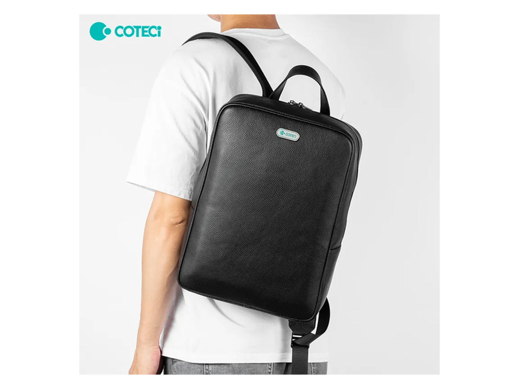 COTECi Large Capacity Leather Computer Waterproof Backpack - Best Prices