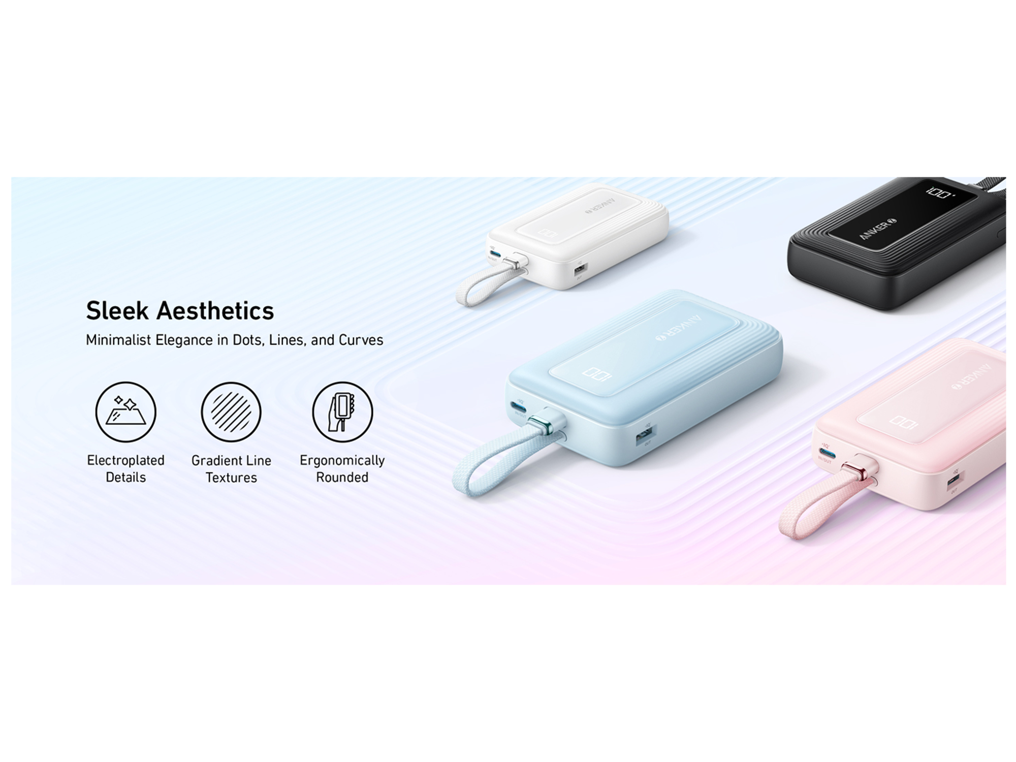 Anker Zolo Power Bank 30W High-Speed Portable Charger with Built-in USB-C Cable - Best Prices