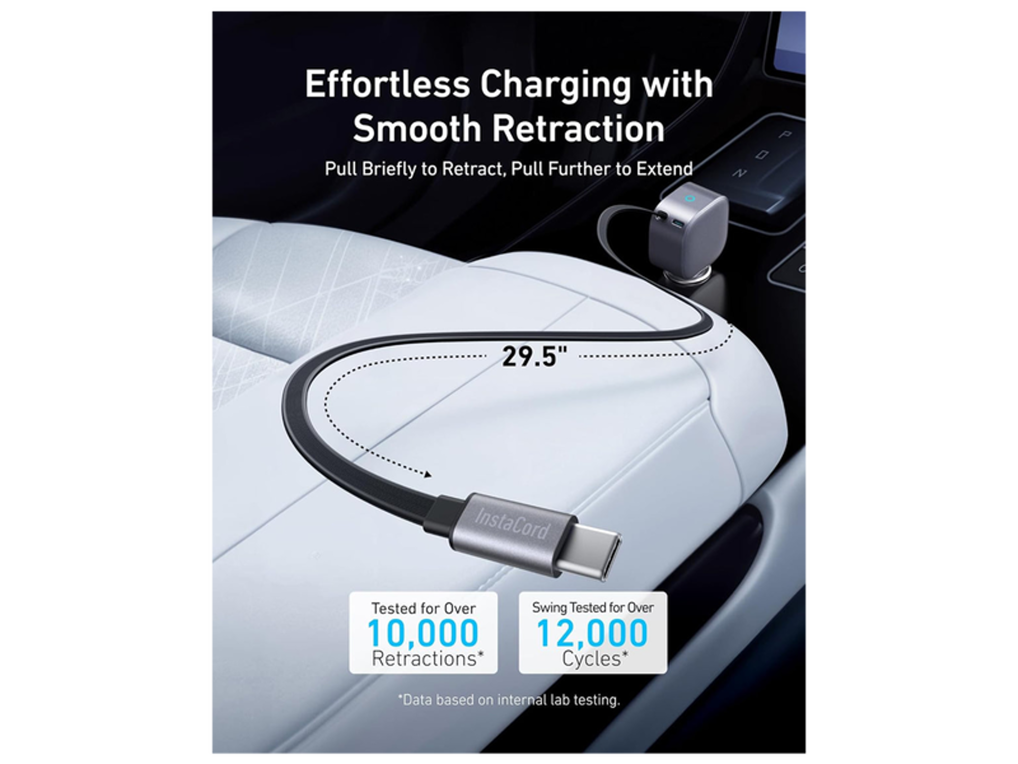 Anker Nano Car Charger 75W, USB-C Port, Built-In Retractable USB-C Cable - Best Prices