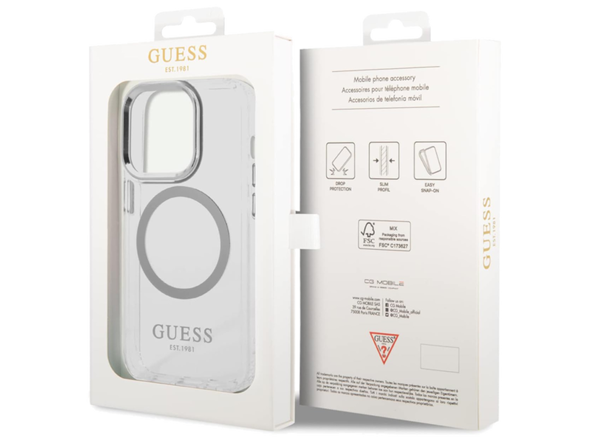 Guess Magsafe Transparent Outline iPhone 14 Pro Max - Best Prices