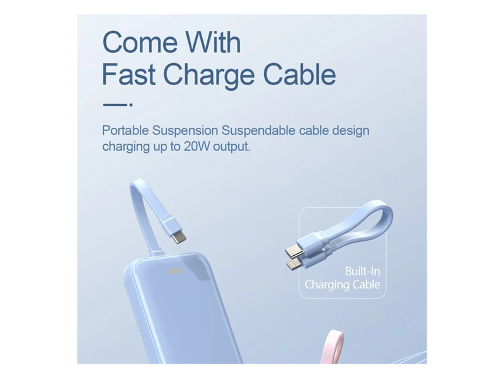 WiWU Wi-P024 10,000mAh Magnetic Wireless Charging Power Bank 20W with Cable - Best Prices