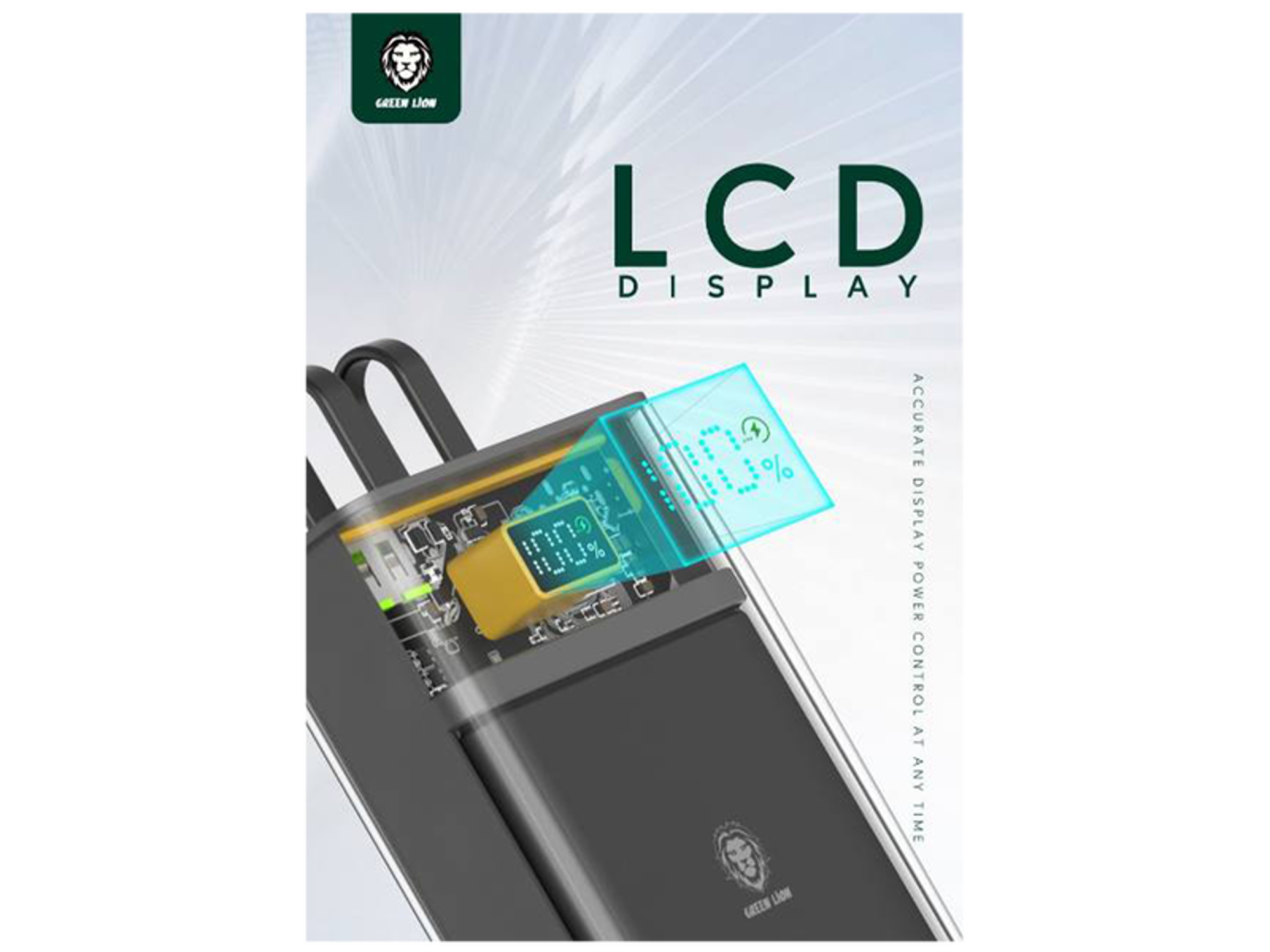Green Lion Integrated Transparent Power Bank 10000mAh - Best Prices
