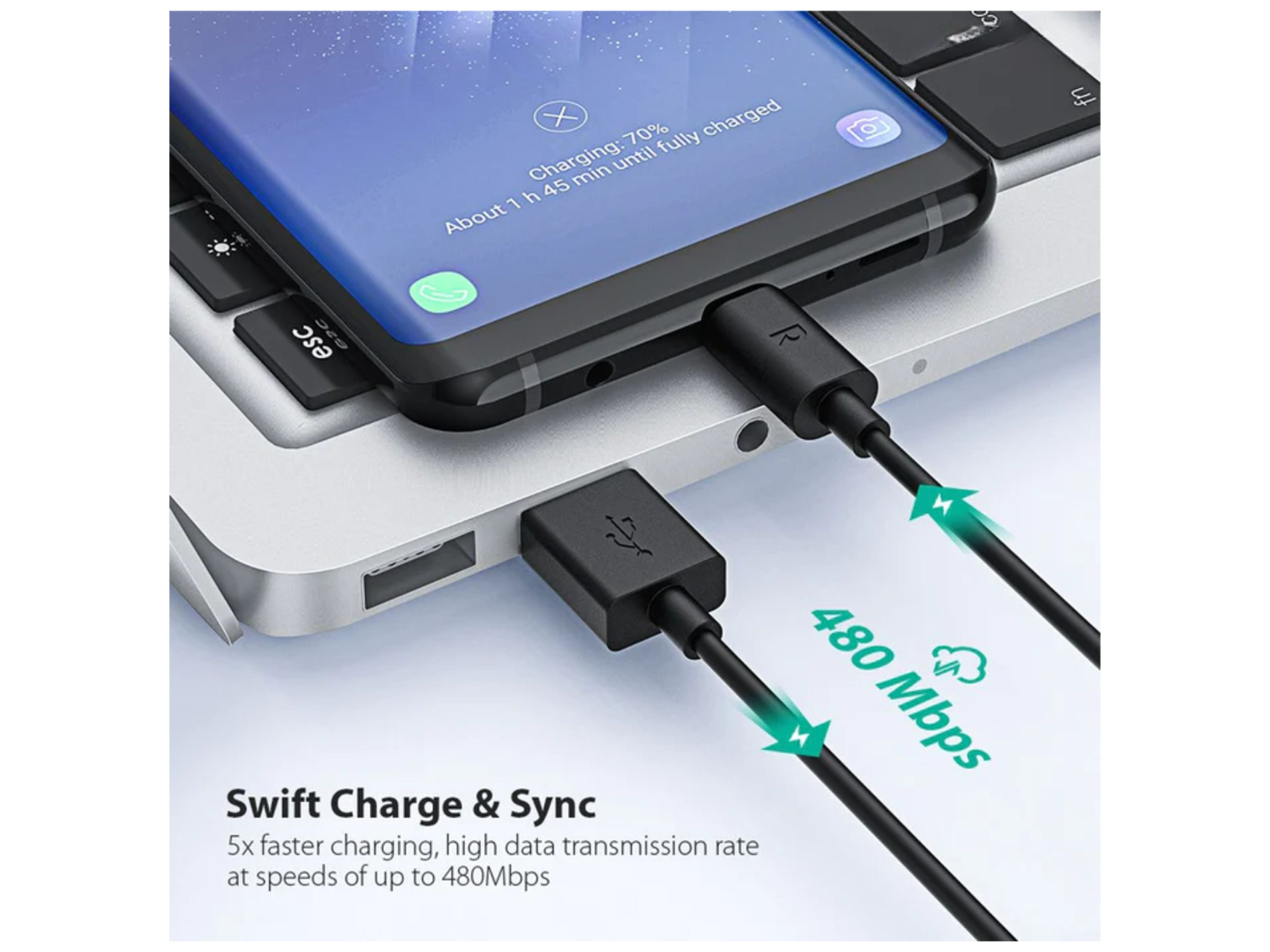 RAVPower RP-CB044 USB-A To Type-C Cable 1m - Best Prices