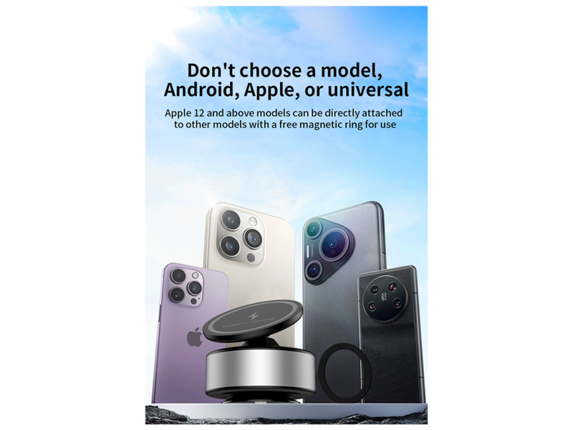 NaiDun 360° Rotating Car Phone Holder Vacuum Adsorption - Best Prices