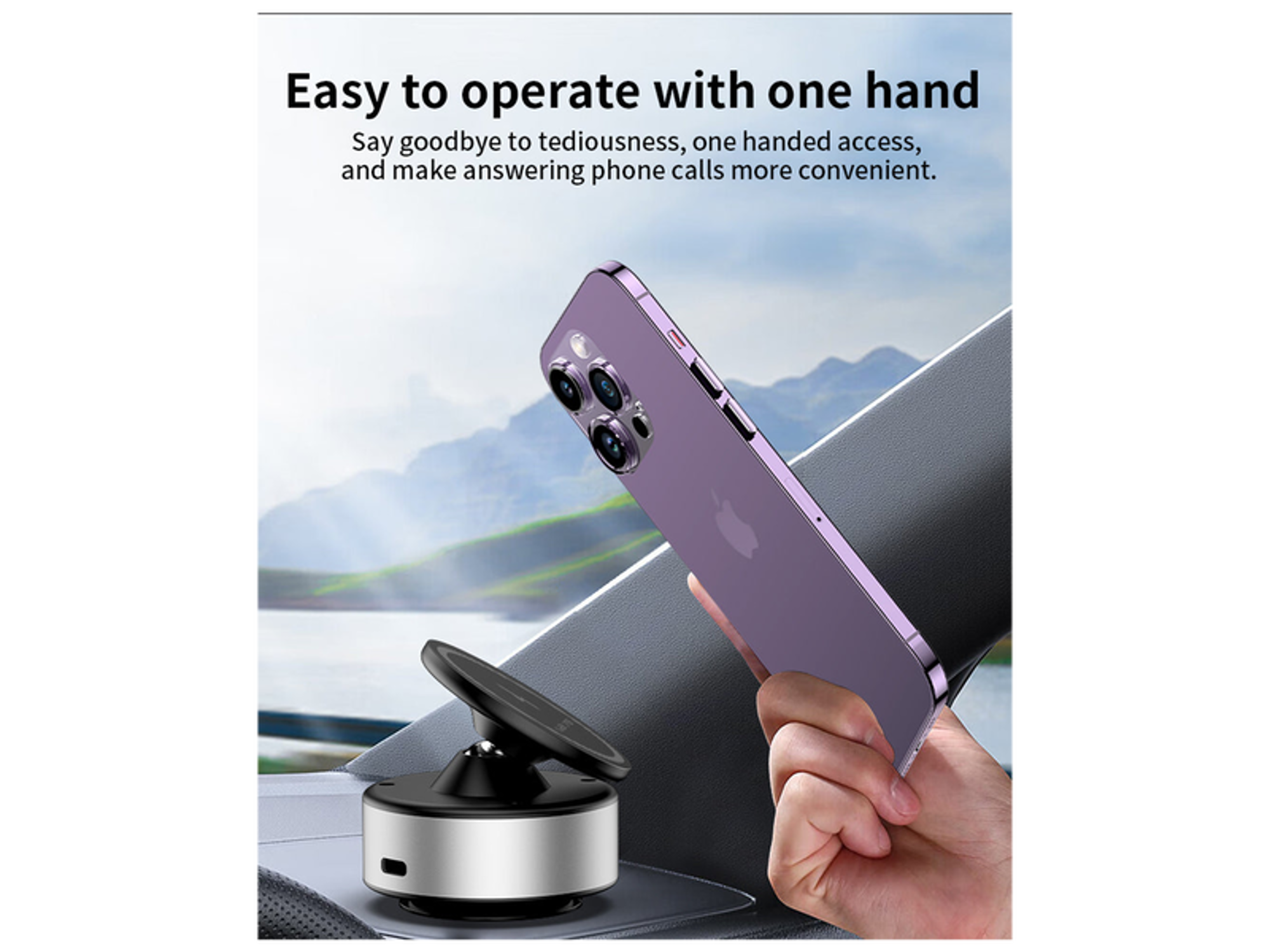 NaiDun 360° Rotating Car Phone Holder Vacuum Adsorption - Best Prices