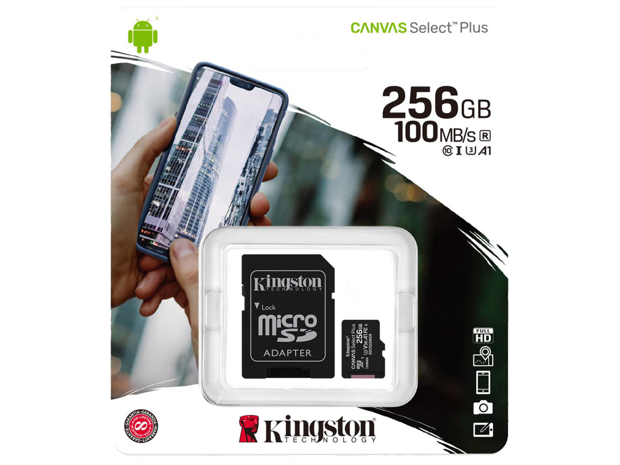 كينتجستون SDCS2/256GB كانفاس سيليكت بلس اس دي كارد - أفضل سعر
