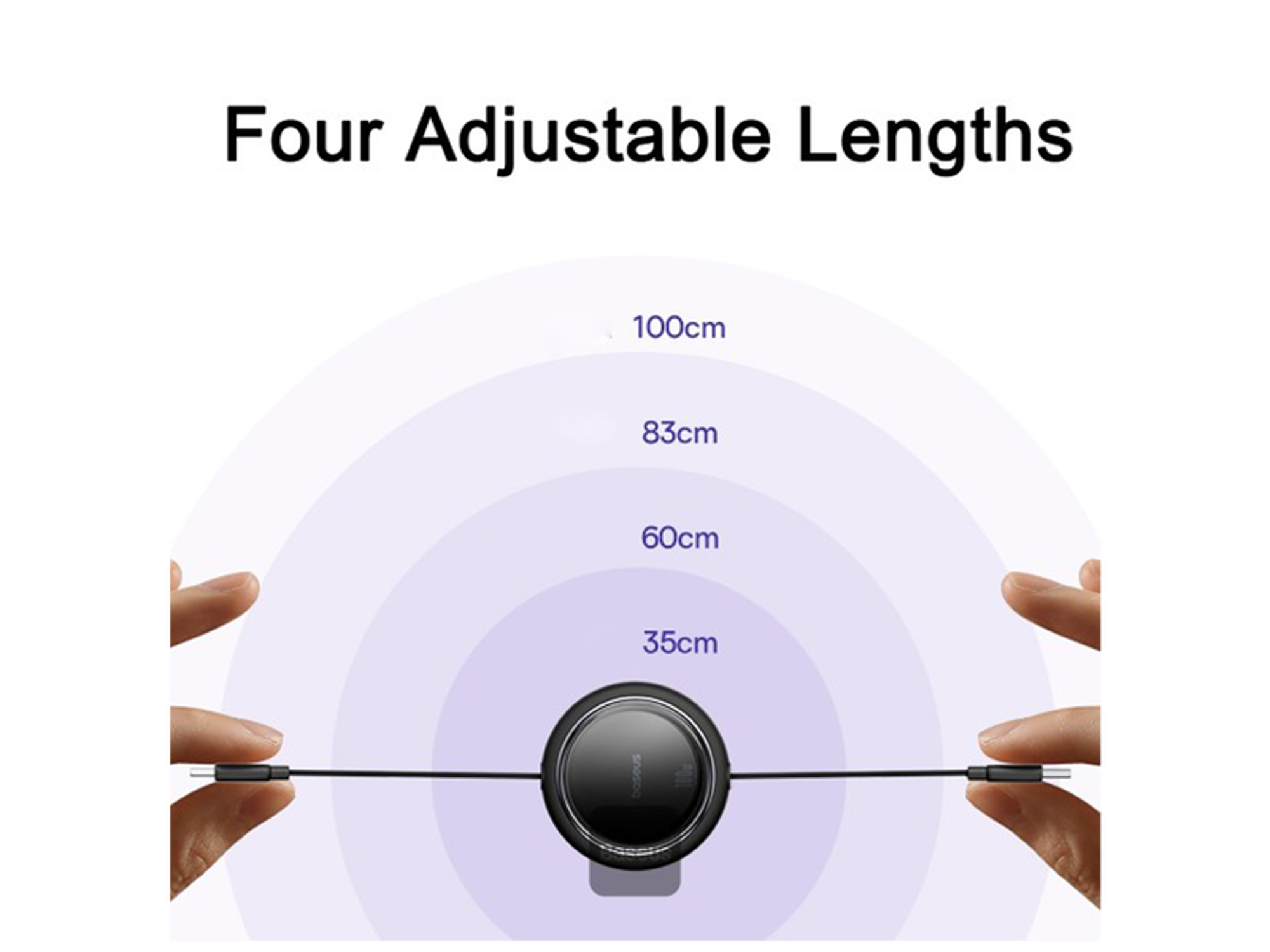 Baseus Free2Draw Mini Retractable Charging Cable Type-C to Type-C 100W 1m - Best Prices