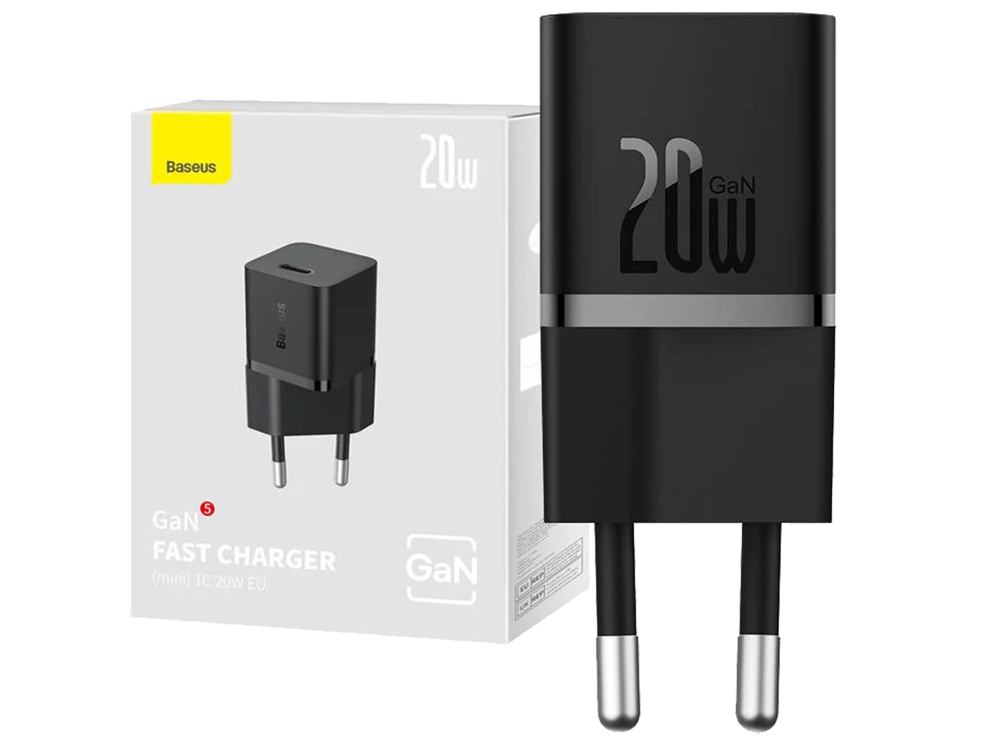 OS-Baseus GaN5 Fast Charger(mini) 1C 20W EU - Best Prices