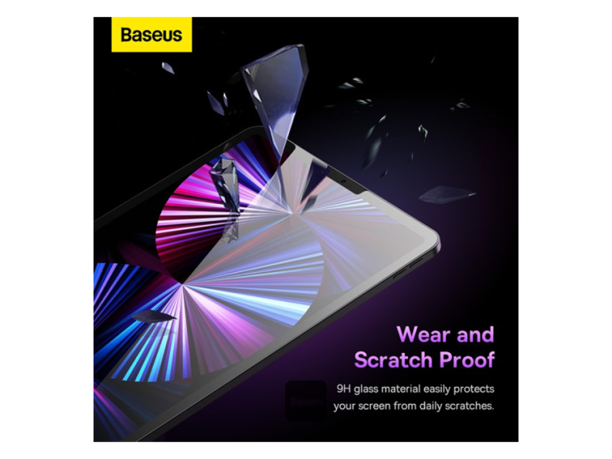 Baseus Crystal Series 0.3mm HD Tempered Glass Screen Protector for 12.9" iPad Pro - Best Prices