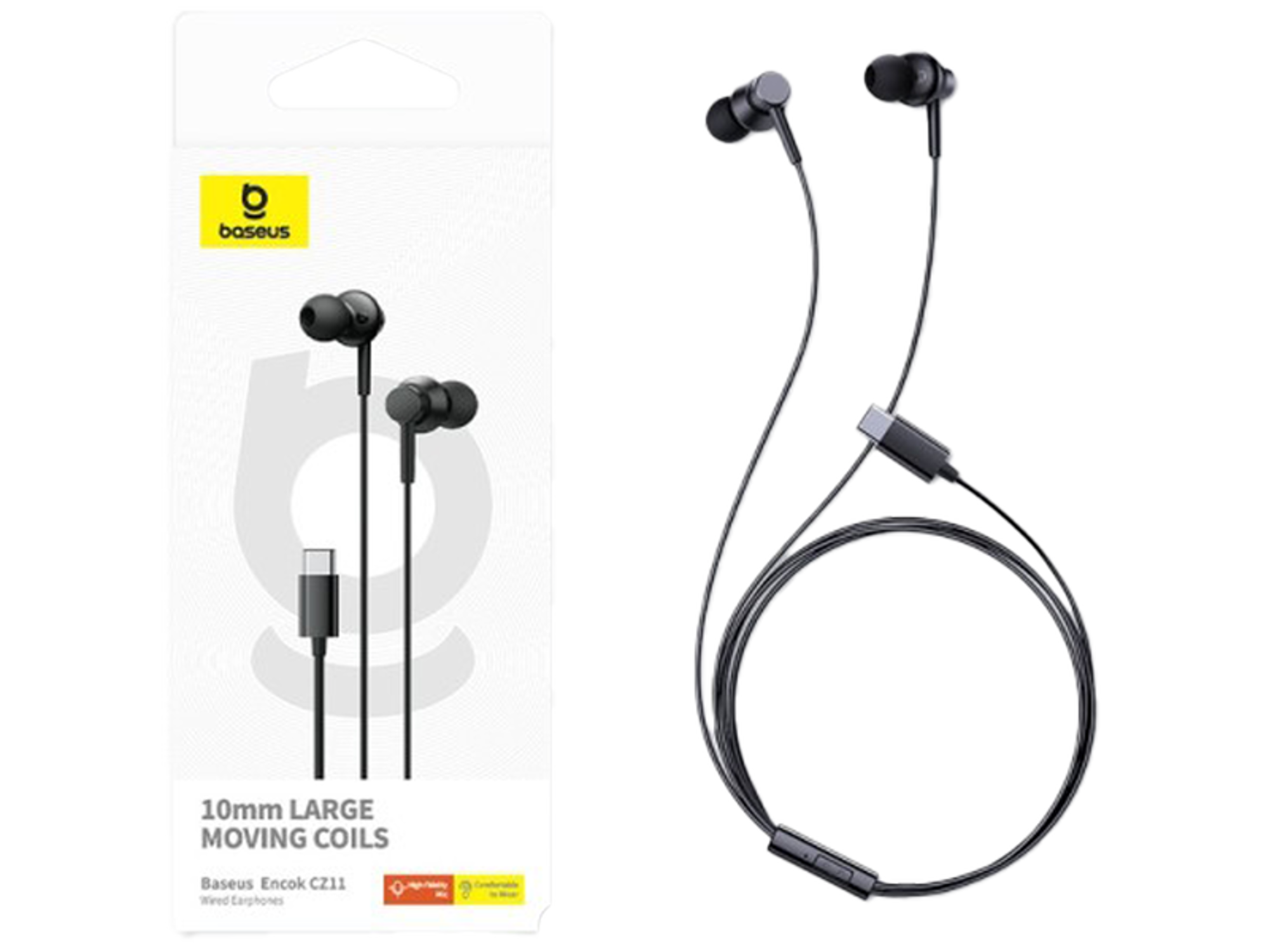Baseus Encok CZ11 Type-C Wired Headphone - Best Prices