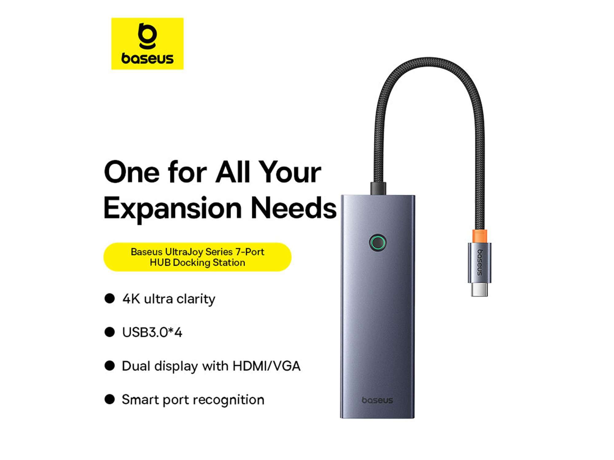 Baseus Metal Gleam Series 7-Port HUB - Best Prices