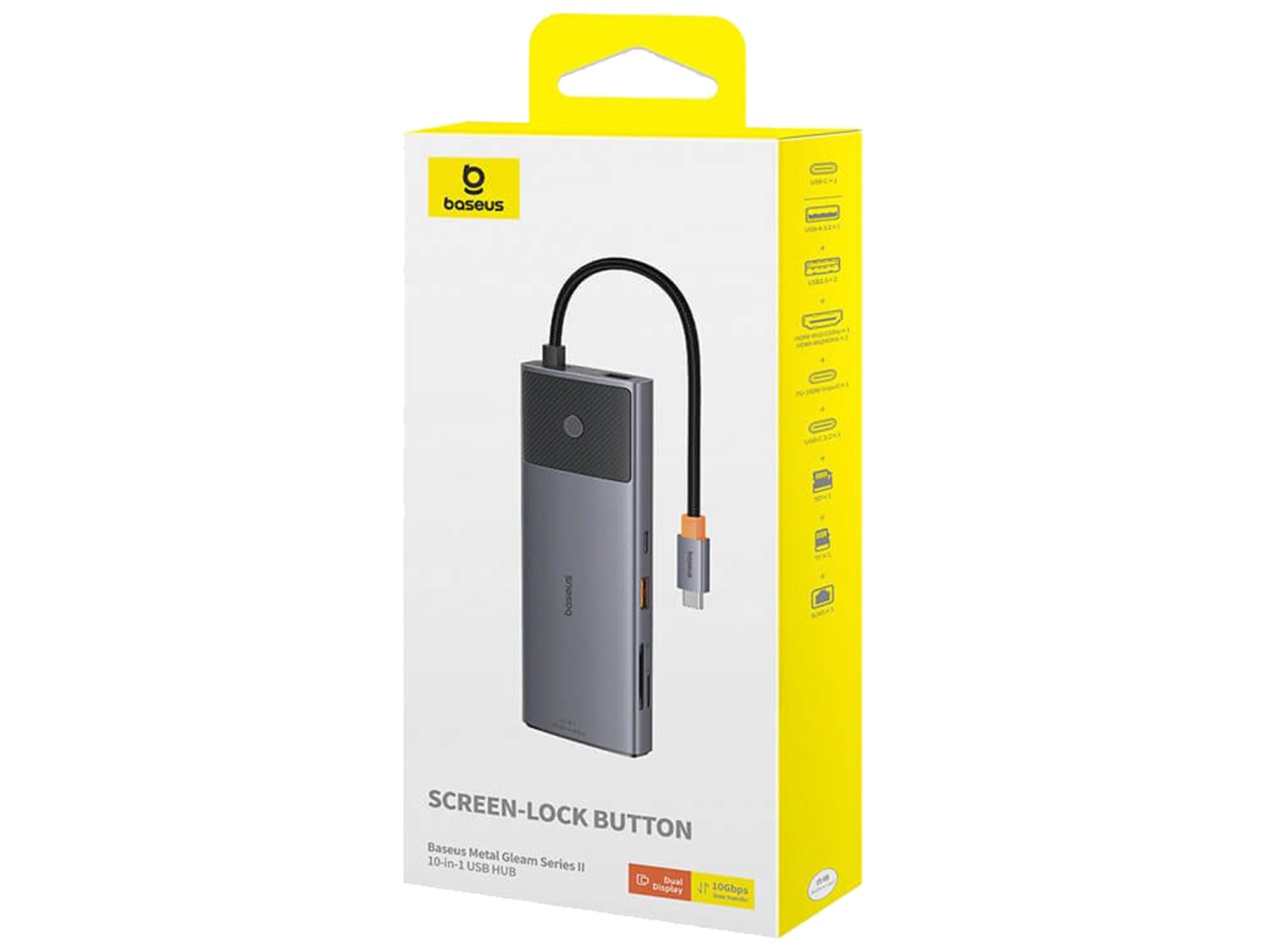 OS-Baseus Metal Gleam Series II 10-in-1 USB HUB - Best Prices