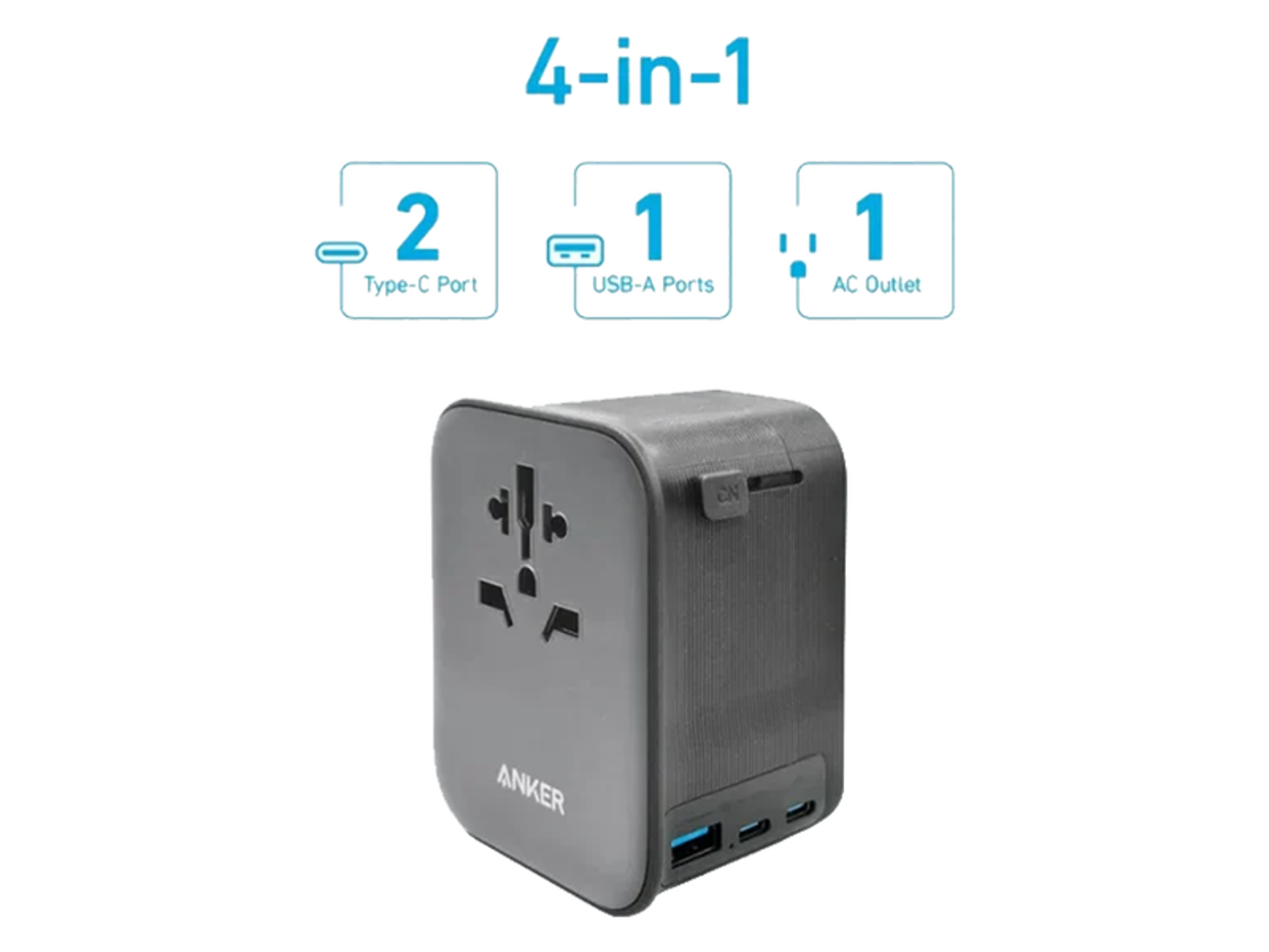 Anker Nano 4 in 1 Travel Adapter 65W - Best Prices