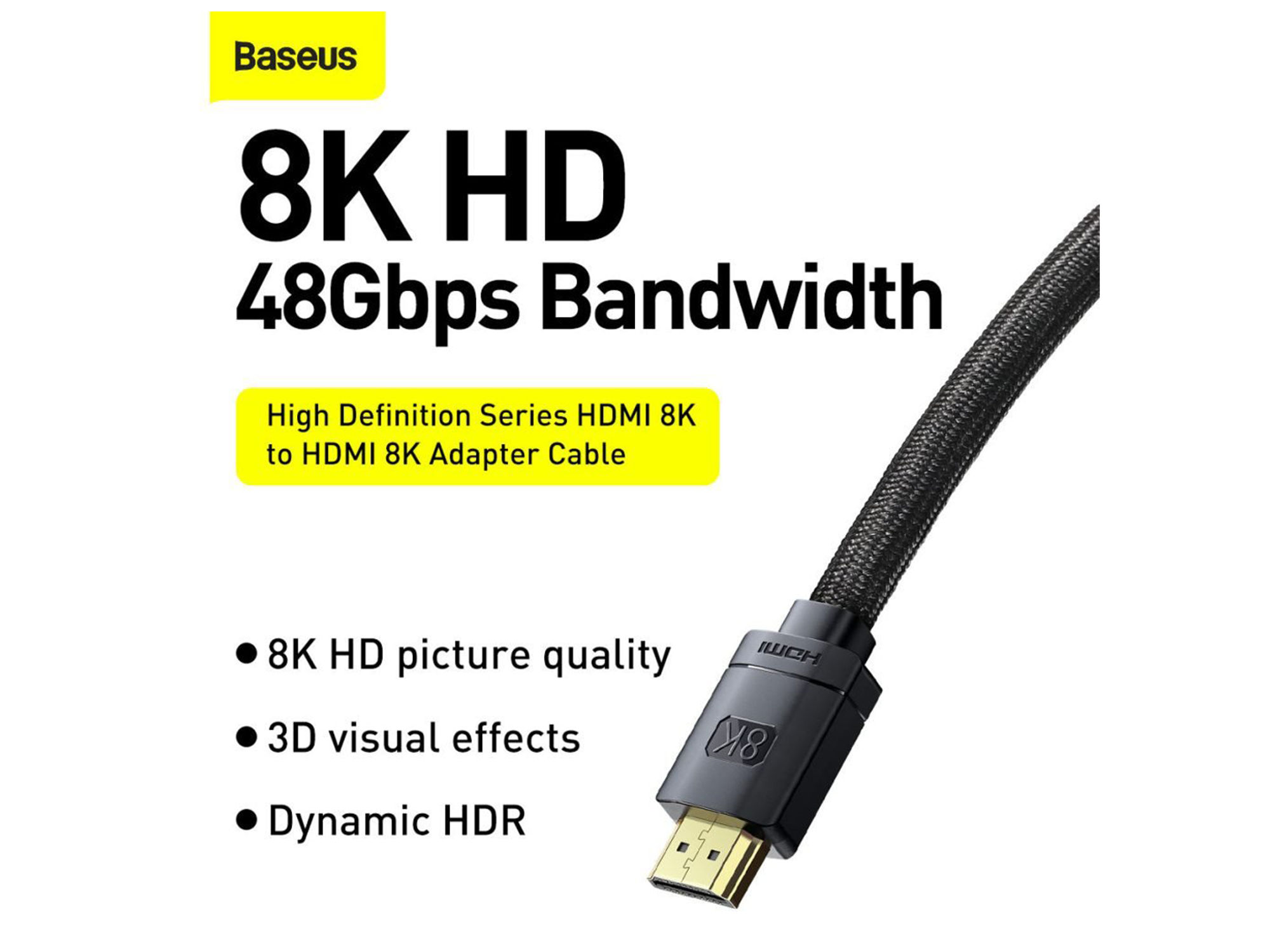 Baseus High Definition Series HDMI 8K to HDMI 8K Adapter Cable - Best Prices