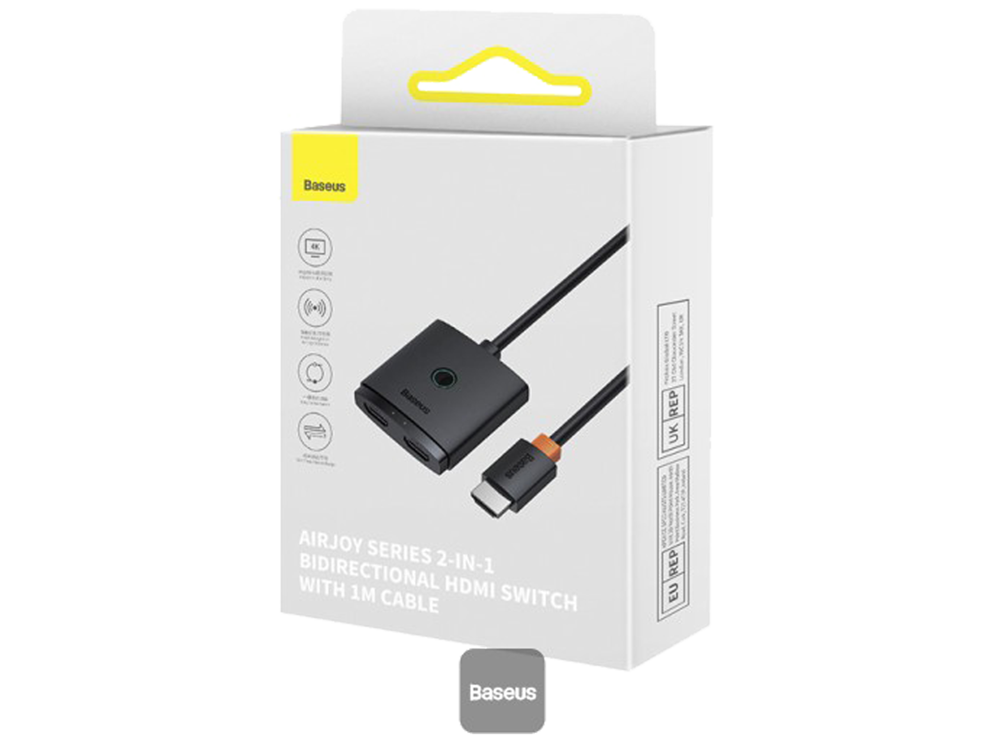 Baseus AirJoy Series 2-in-1 Bidirectional HDMI Switch with 1m Cable - Best Prices