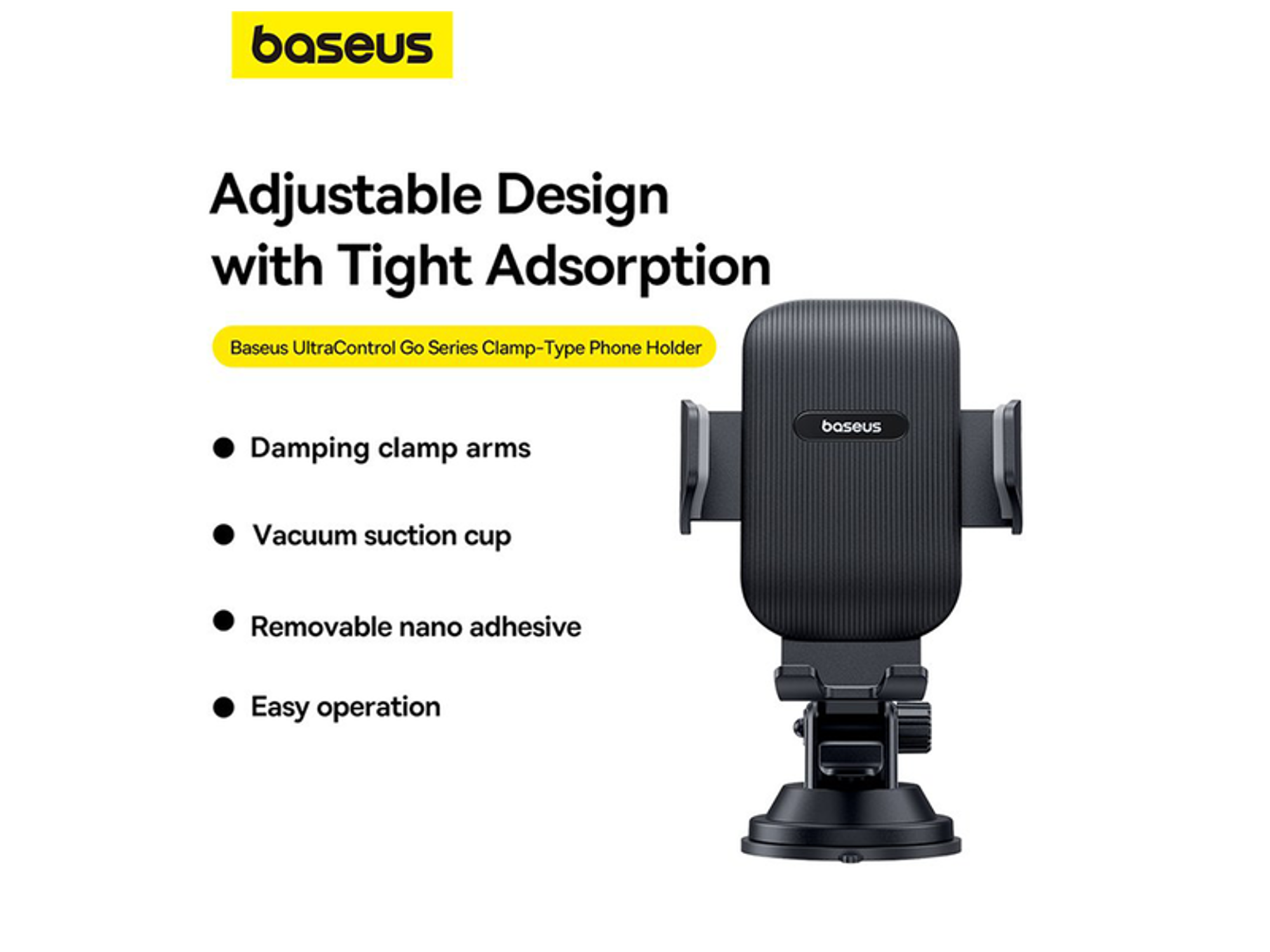 Baseus UltraControl Go Series Clamp-Type Phone Holder - Best Prices