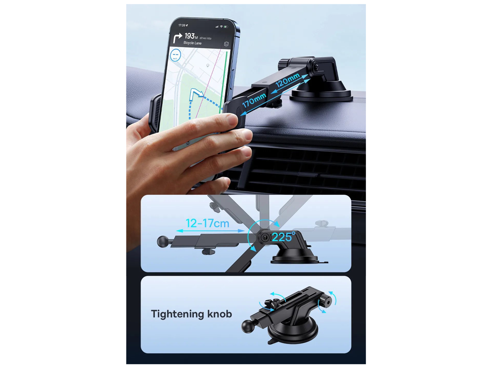 Baseus UltraControl Go Series Clamp-Type Phone Holder - Best Prices