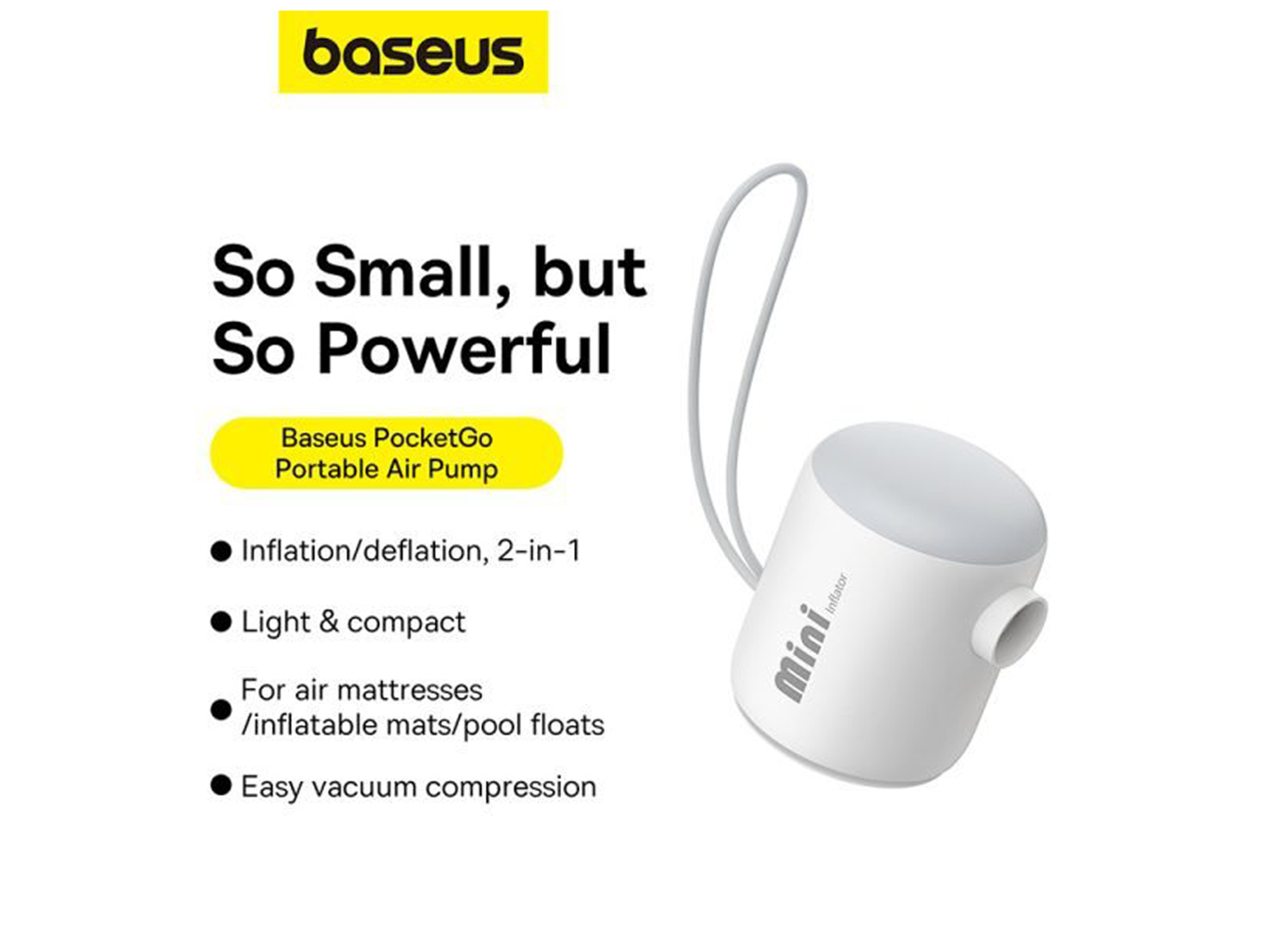 Baseus PocketGo Portable Air Pump - Best Prices