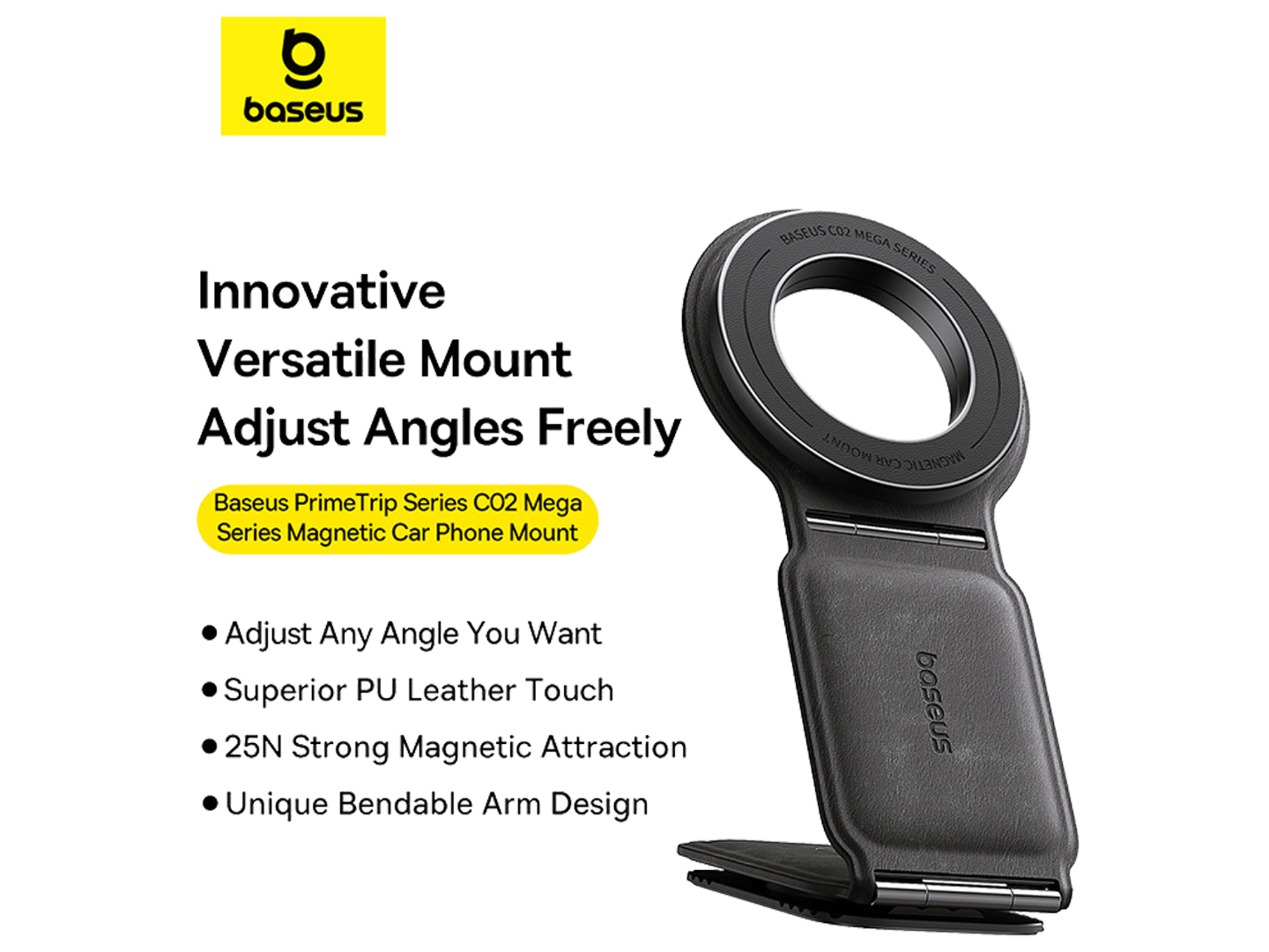 Baseus PrimeTrip Series C02 Mega Magnetic Car Mount Stick-on Version - Best Prices