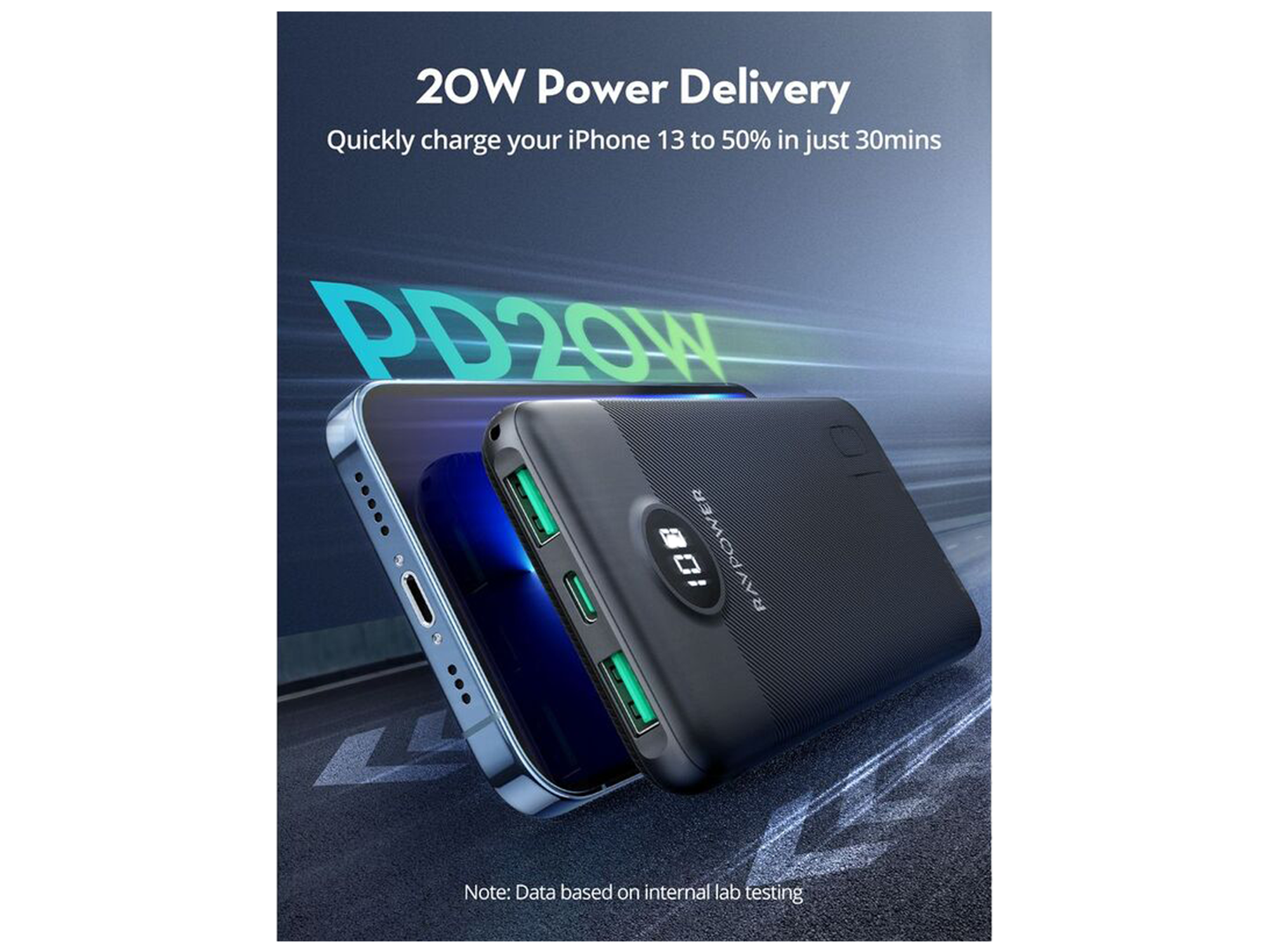راف باور Pd Pioneer باوربانك 20 واط 10000مللي امبير ب 3 منافذ - أفضل سعر