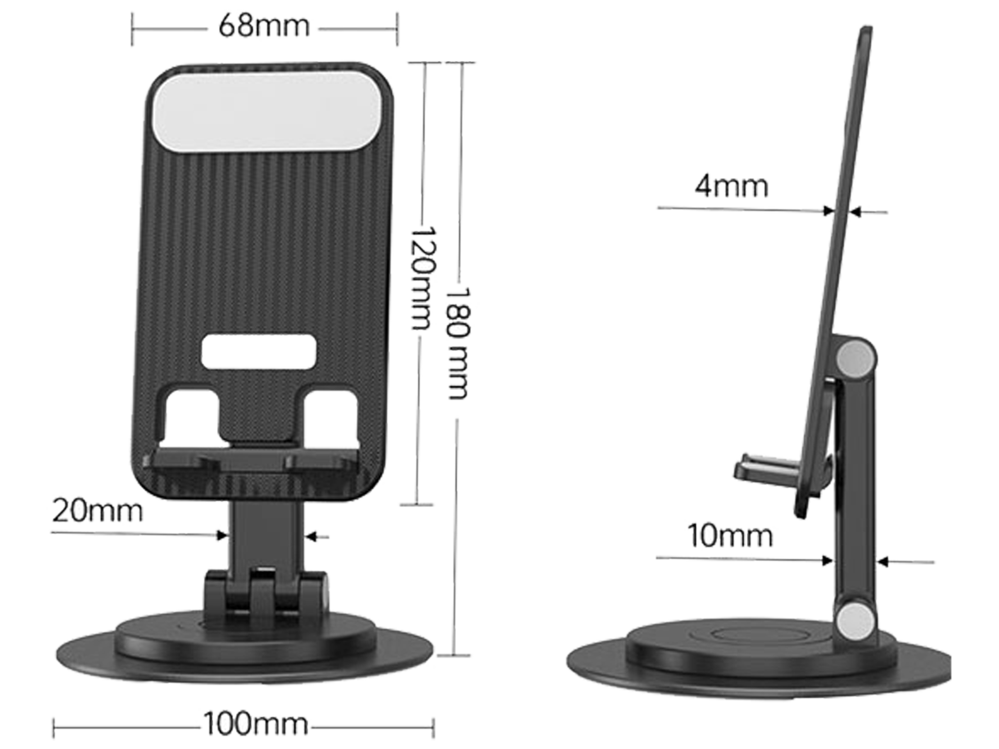 Coteci ABS+Carbon Steel Rotate The Folding Bracket - Best Prices