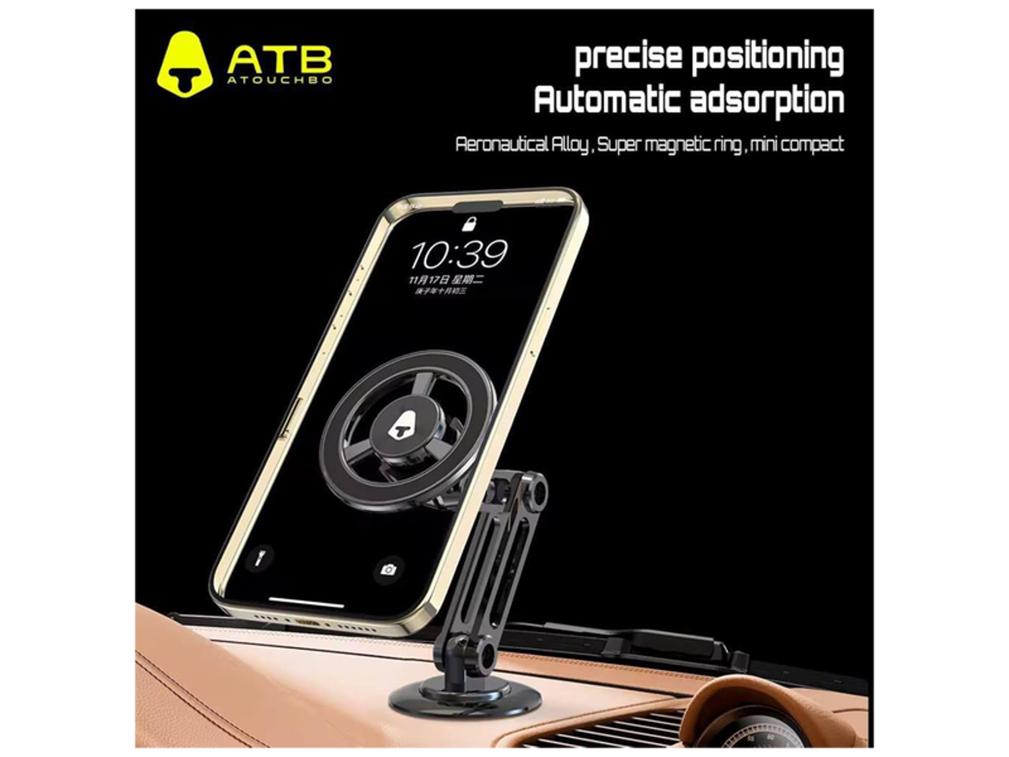 ATB Design Magnetic Phone Holder for Car, 360° Rotation, Super Strong - Best Prices