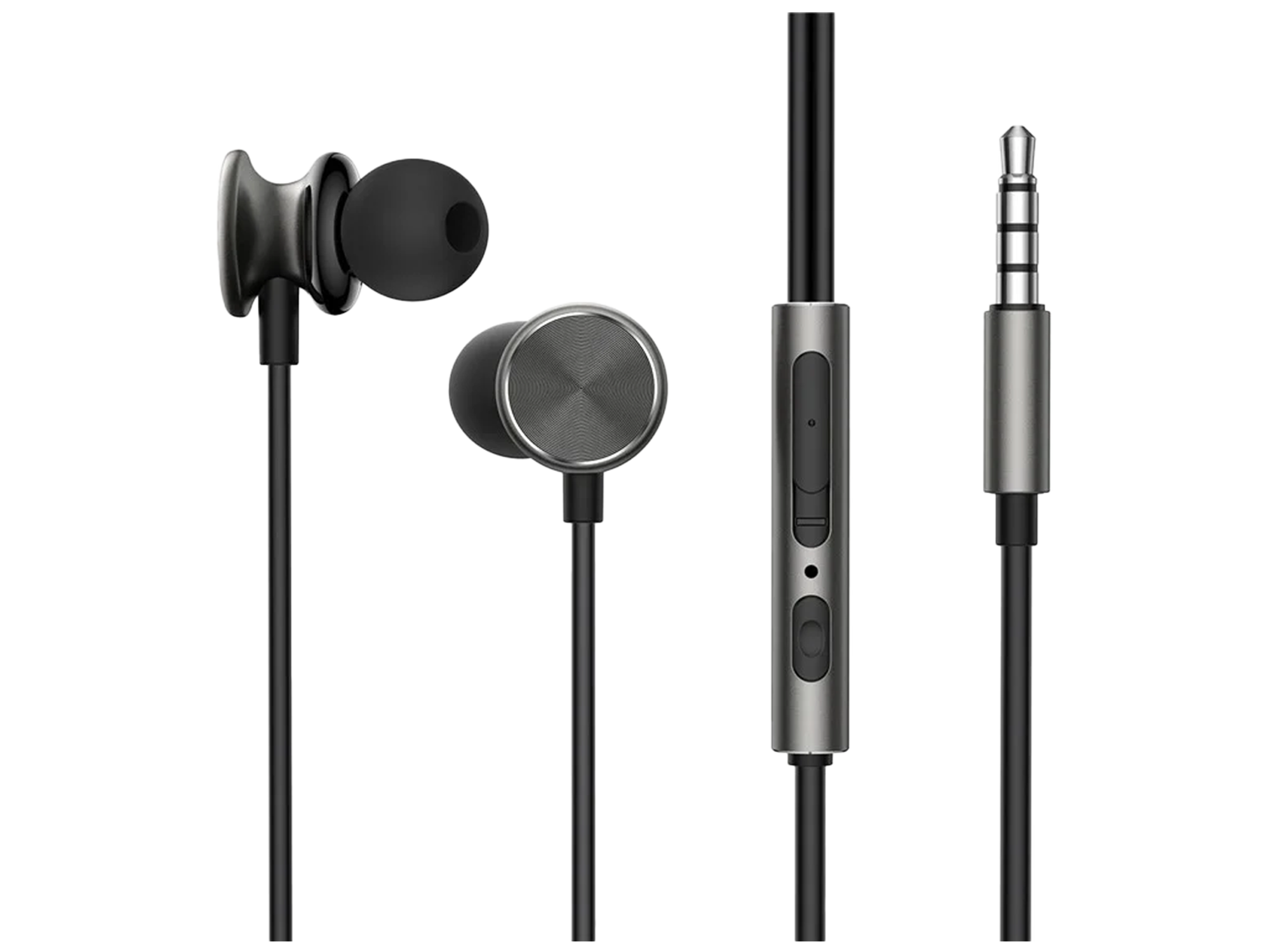 JOYROOM EW03 In-ear Earphones 3.5mm Plug Wired Headphones with Button Control Black