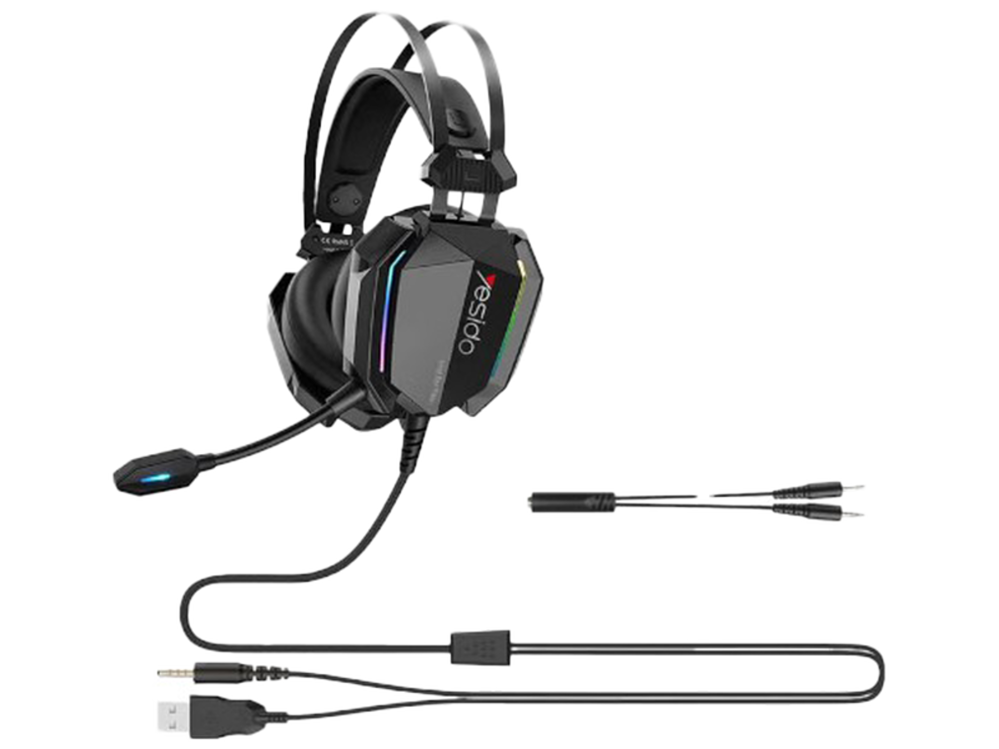 Yesido EK03 Over-the-Head Wired RGB Gaming Headset - Best Prices