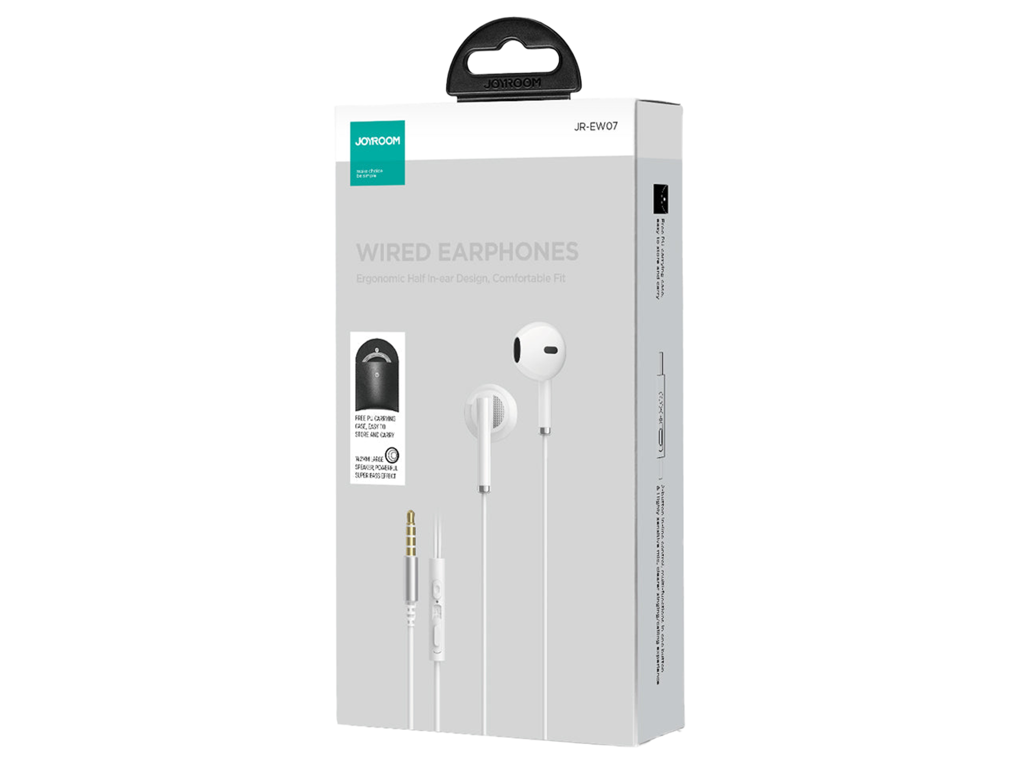 JoyRoom JR-EW07 Wired Series Half In-Ear Wired Earphones - Best Prices