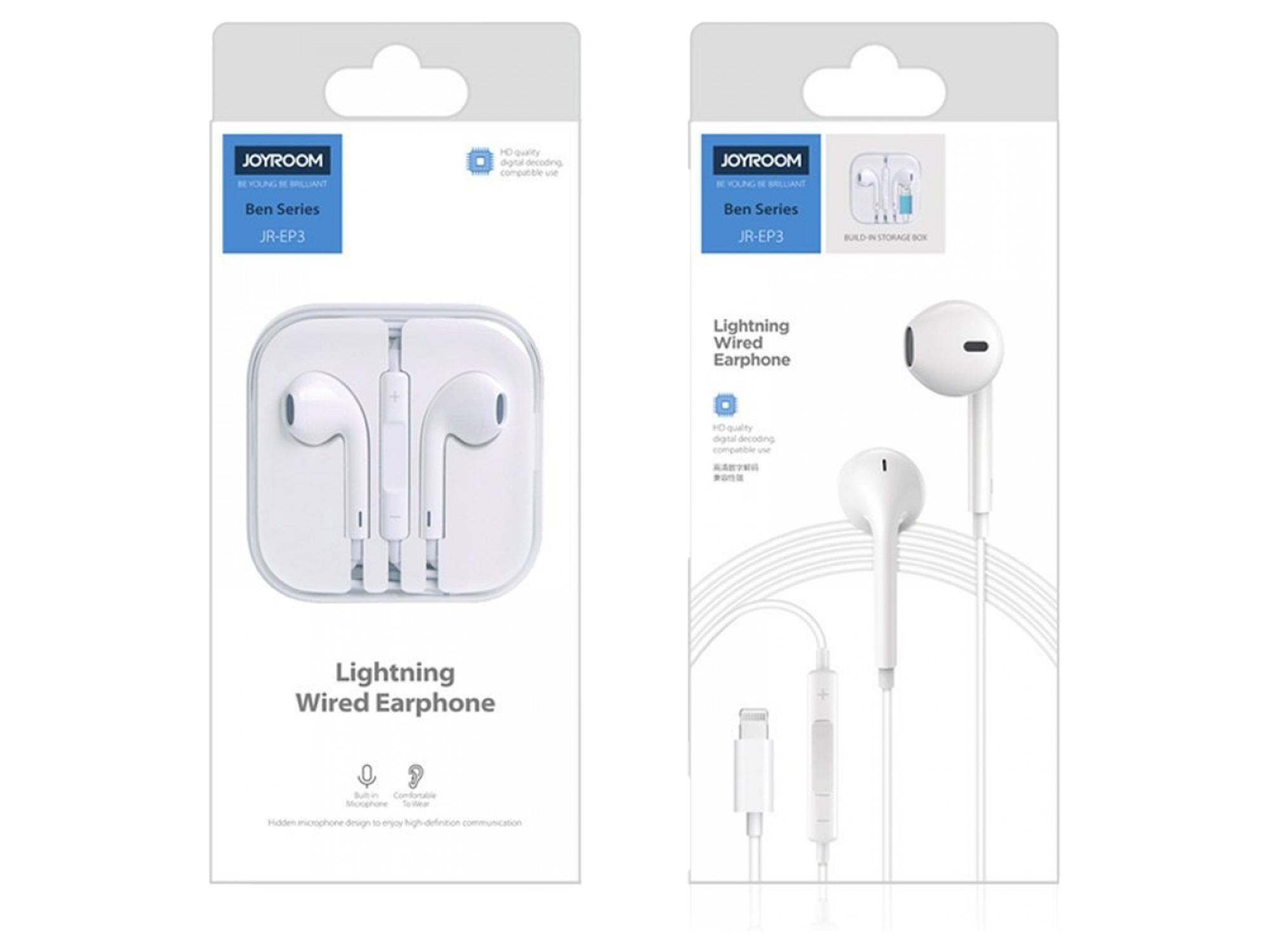 JoyRoom JR-EP3 Ben Series Lightning earphone - Best Prices