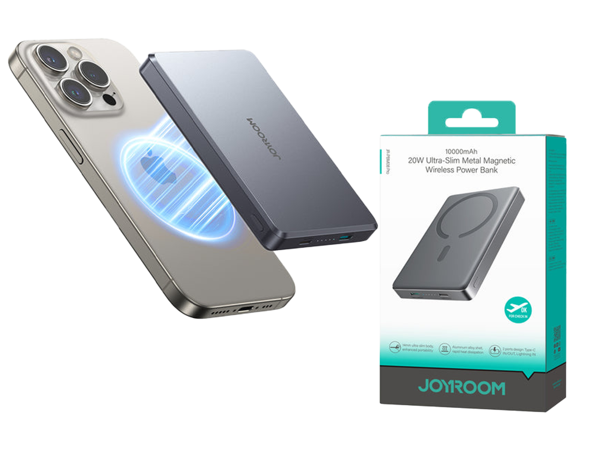 JoyRoom JR-PBM08 Pro 20W magnetic wireless power bank 10000mAh - Best Prices