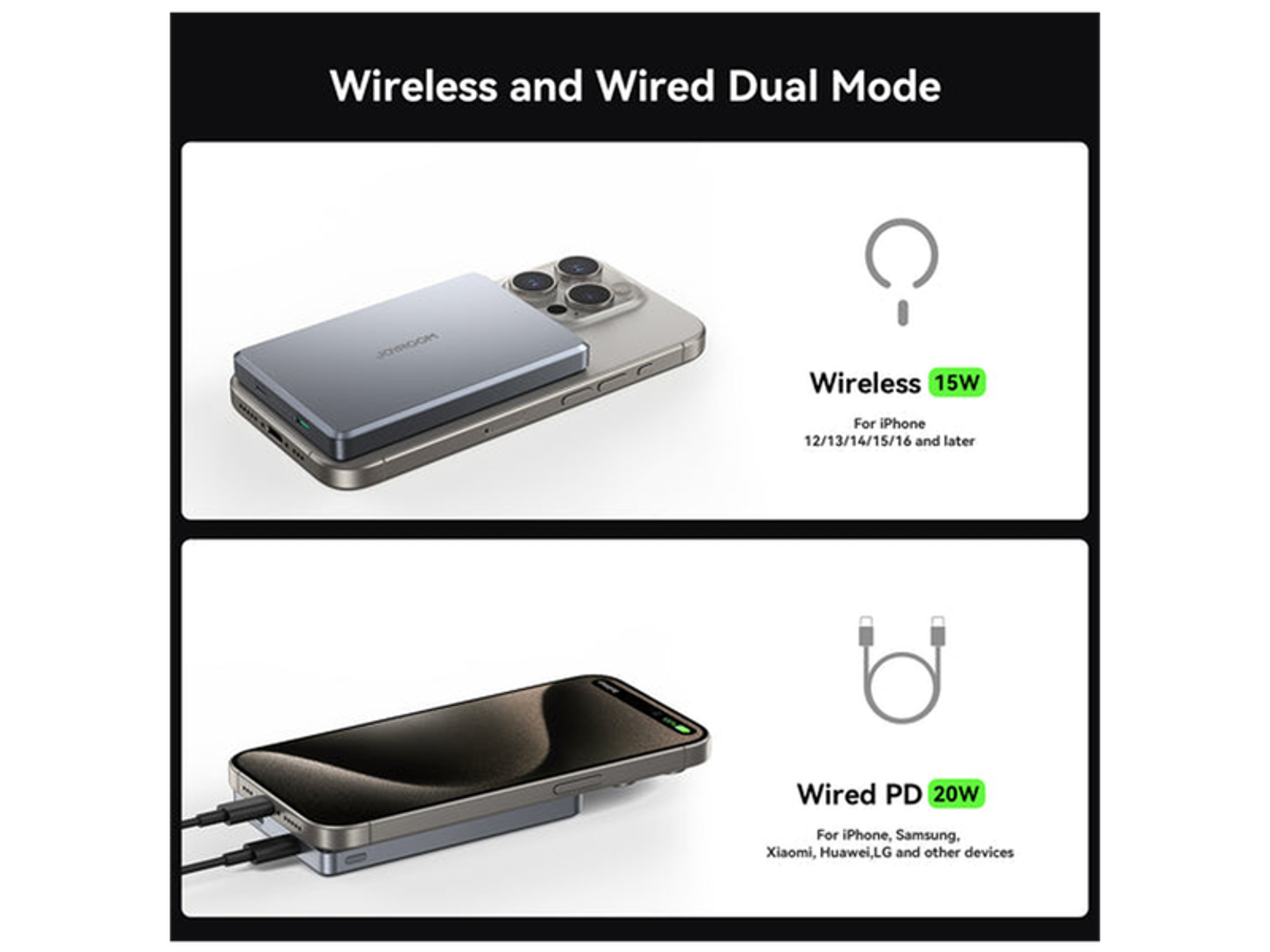 JoyRoom JR-PBM08 Pro 20W magnetic wireless power bank 10000mAh - Best Prices