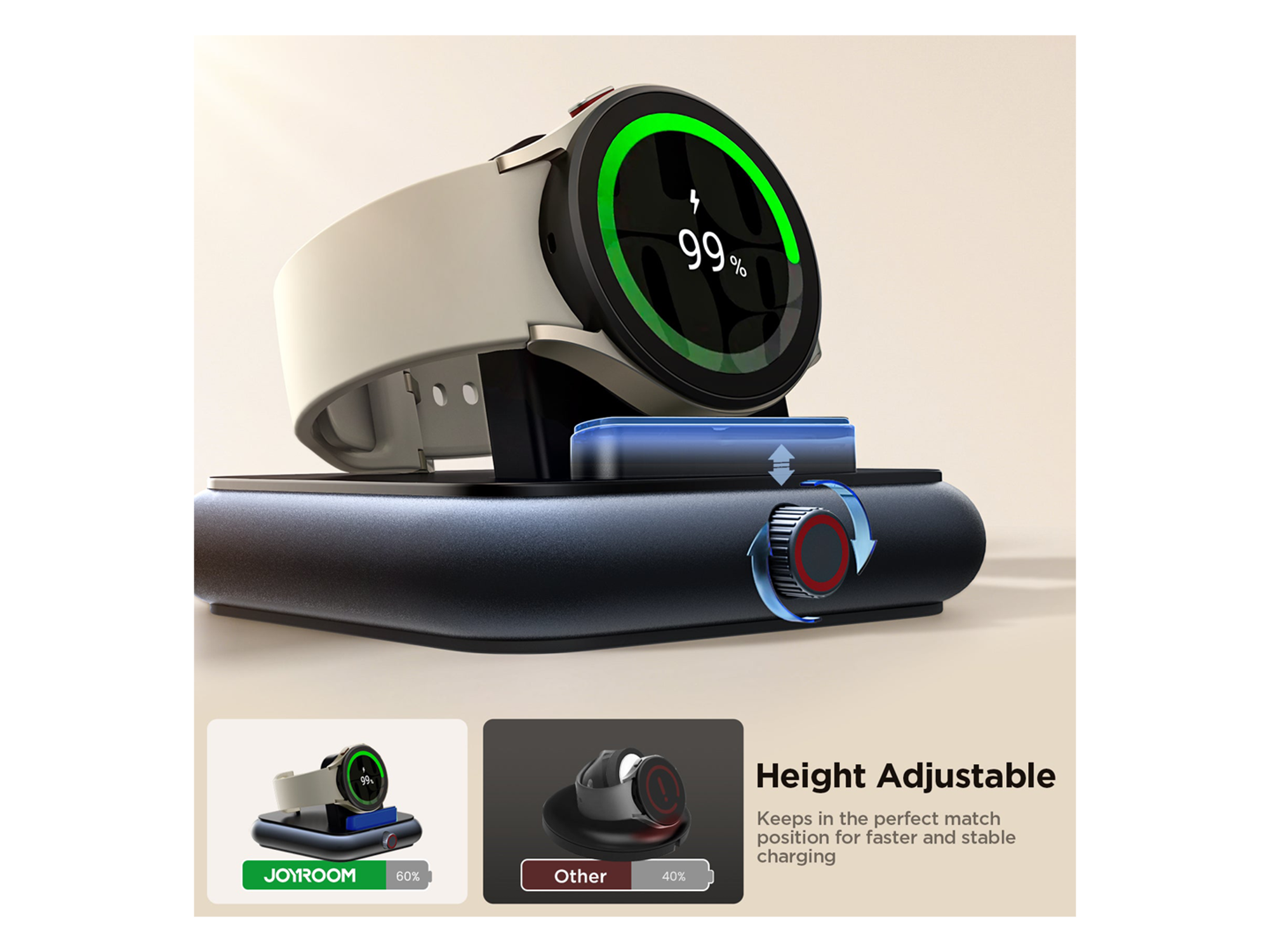 JoyRoom JR-WQW02 Wireless Watch Charger for Samsung Galaxy Watch Series - Best Prices