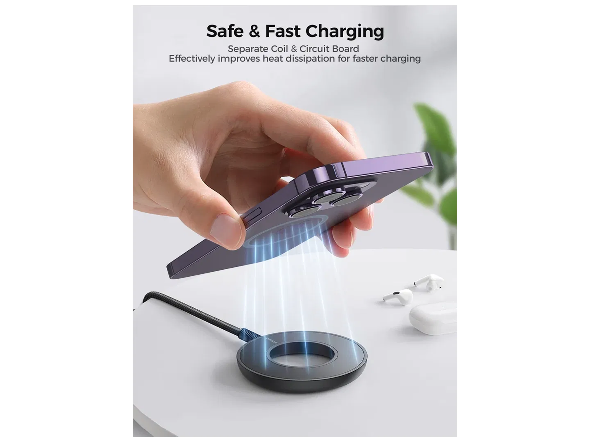 JoyRoom JR-WQM03 Magnetic Wireless Charger - Best Prices