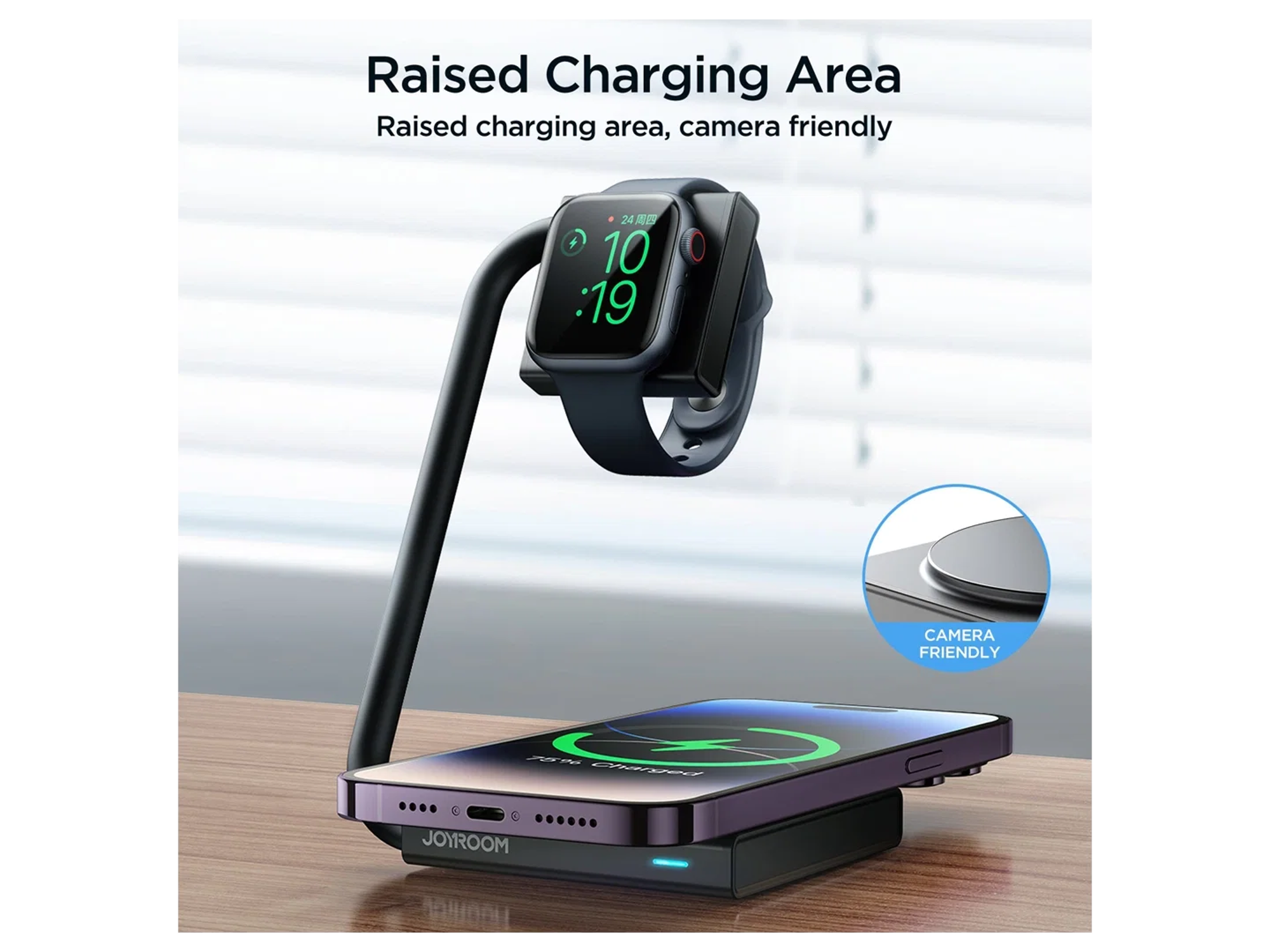 JoyRoom JR-WQN05 2 in 1 Foldable Wireless Charger - Best Prices