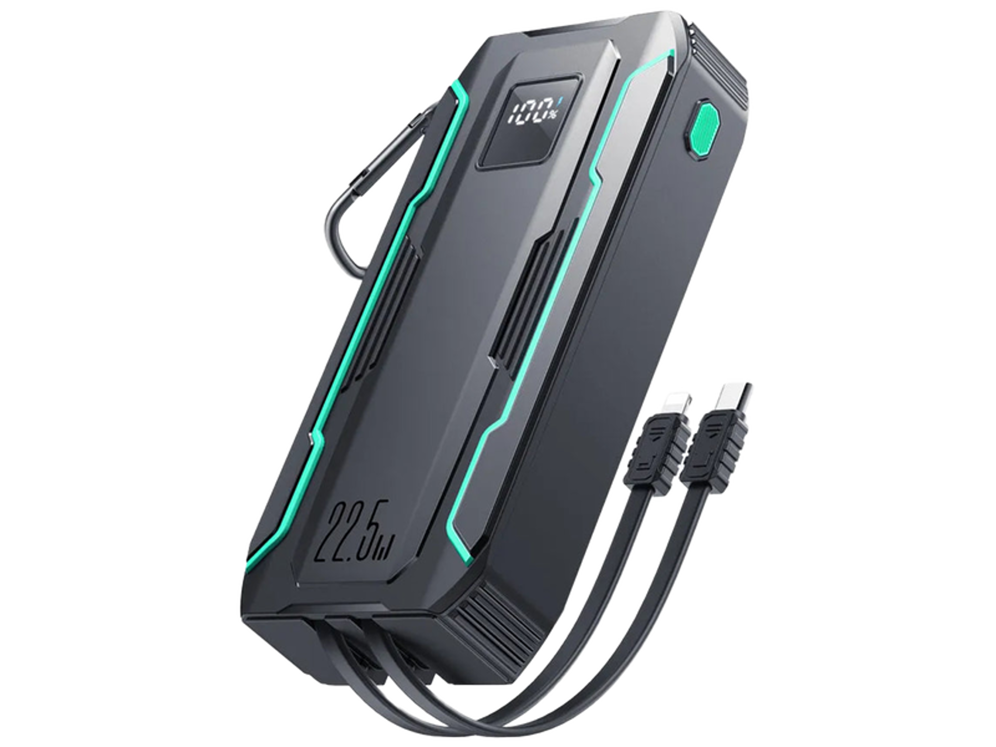 JoyRoom JR-L017 22.5W Power Bank with Built in 2in1 Cables with SOS light 10000mAh
